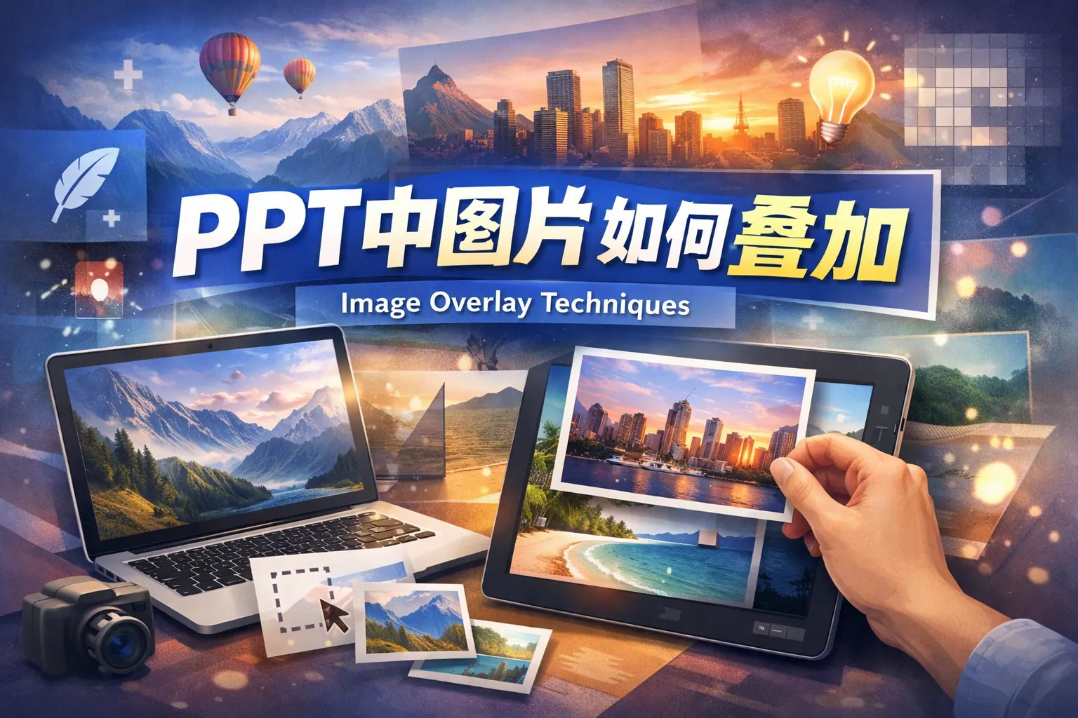 ppt中图片如何叠加