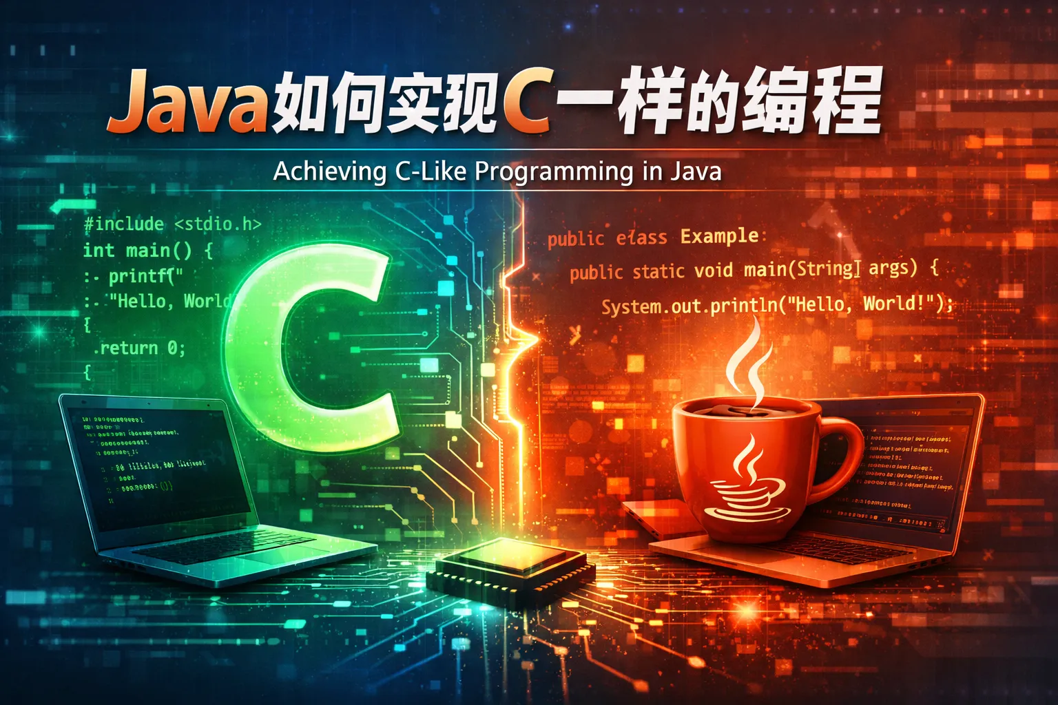 java如何实现c一样的编程