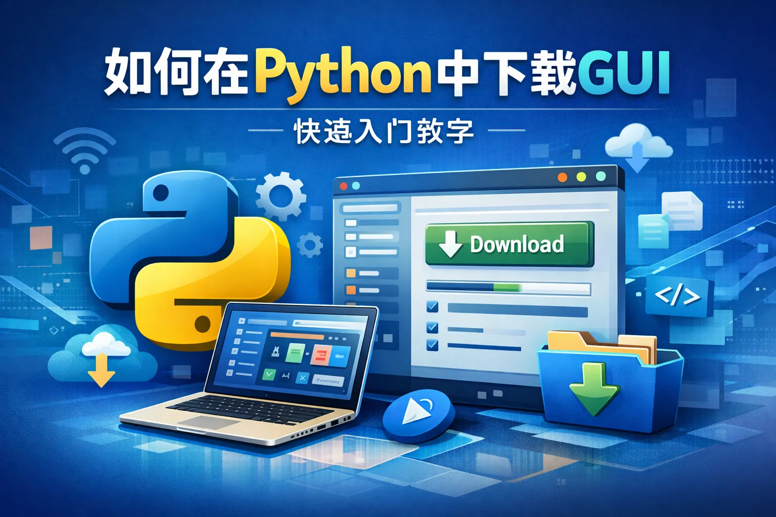 如何在Python中下载gui