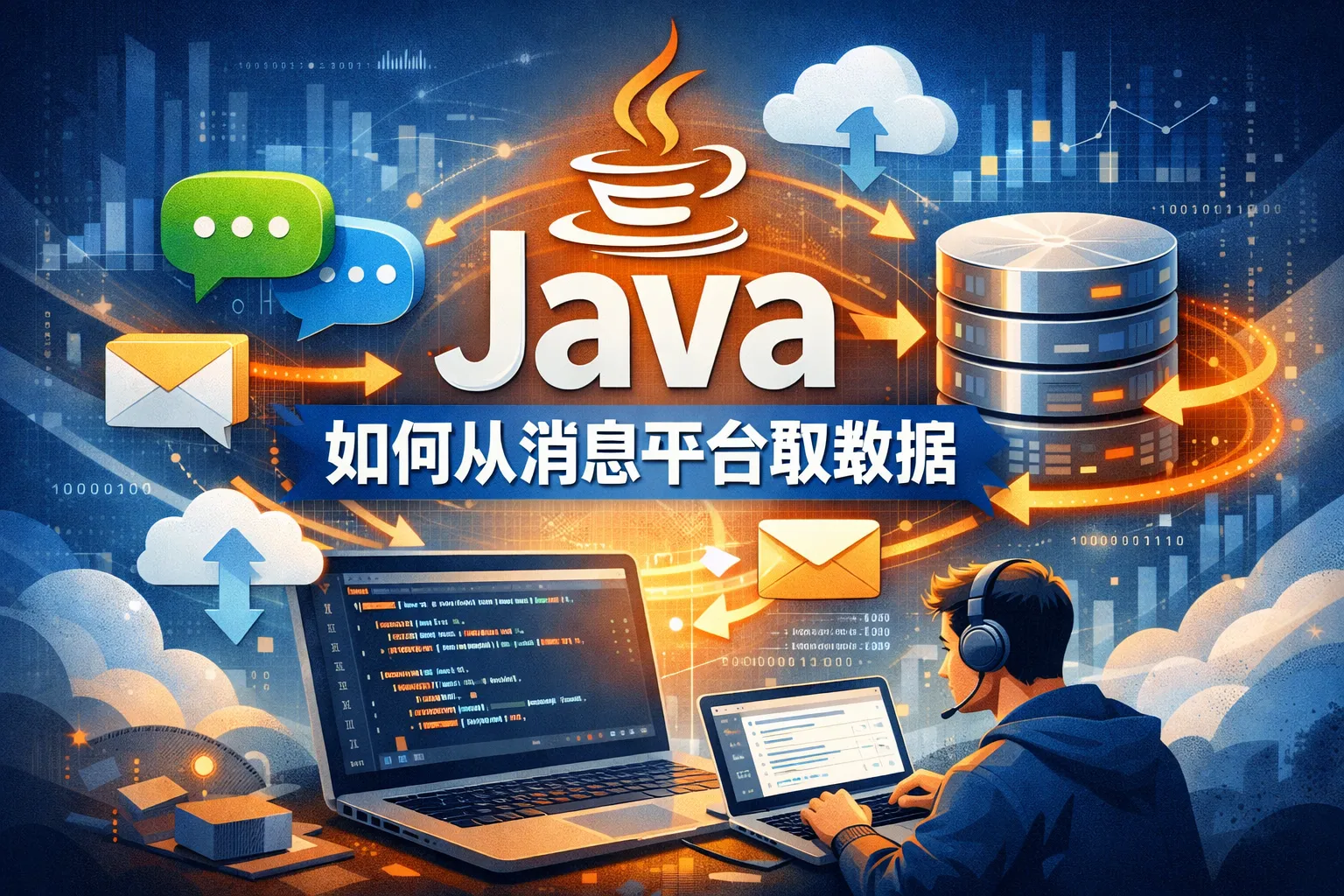 java如何从消息平台取数据