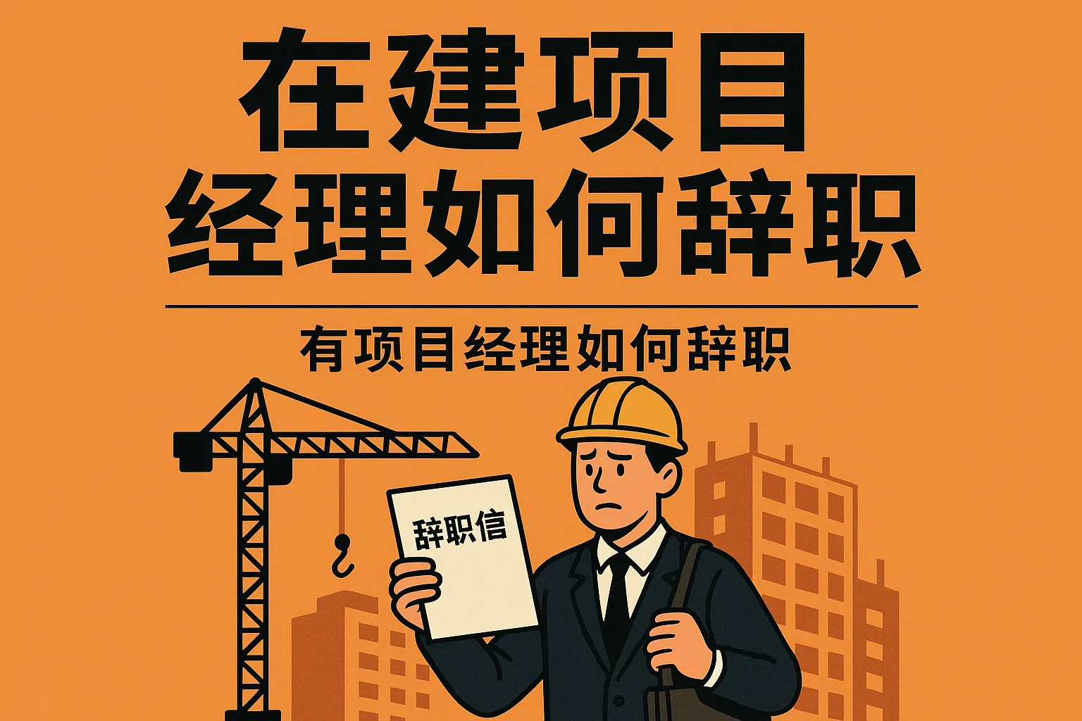 有在建项目经理如何辞职