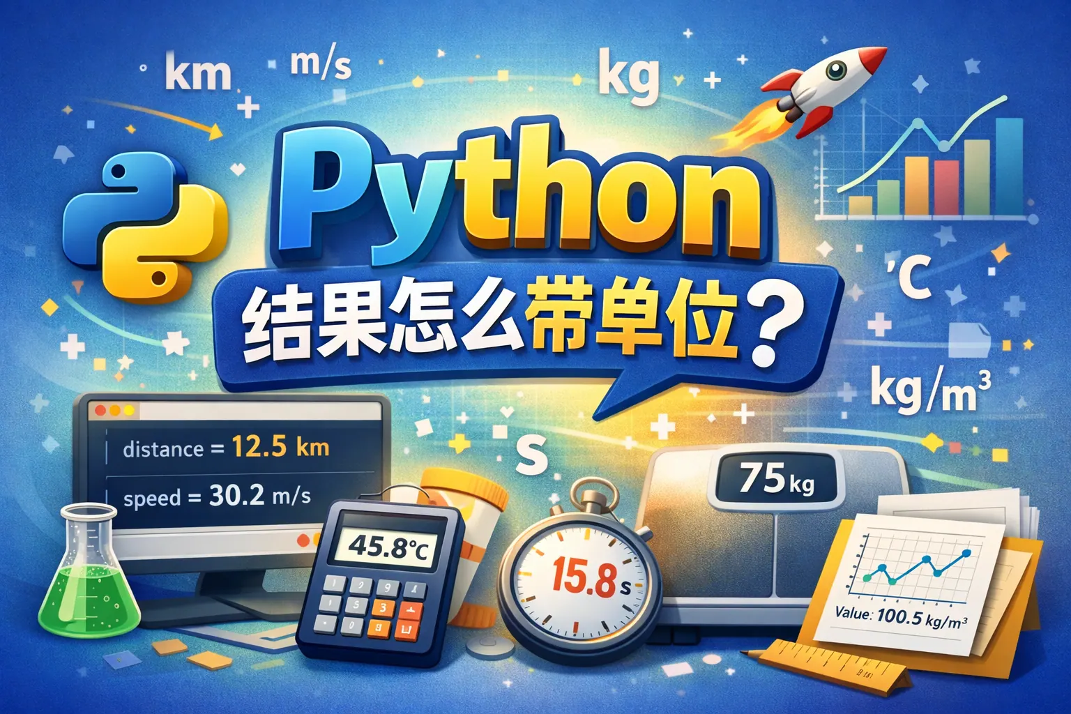 Python结果怎么带单位