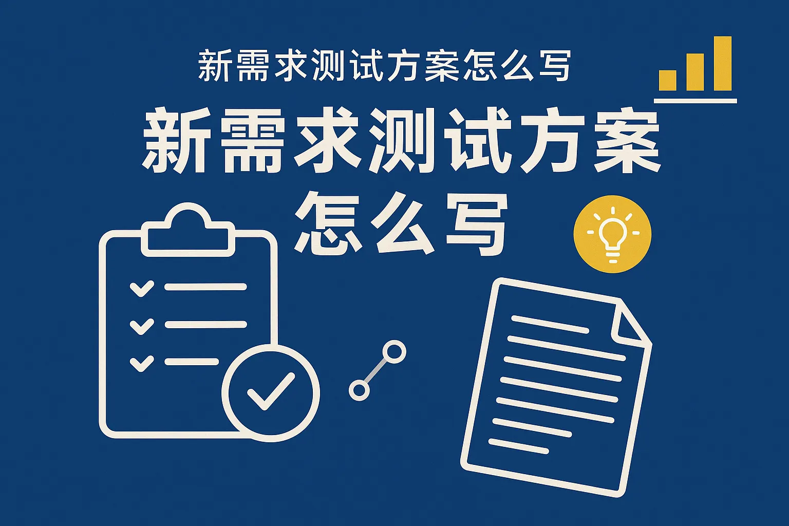 新需求测试方案怎么写