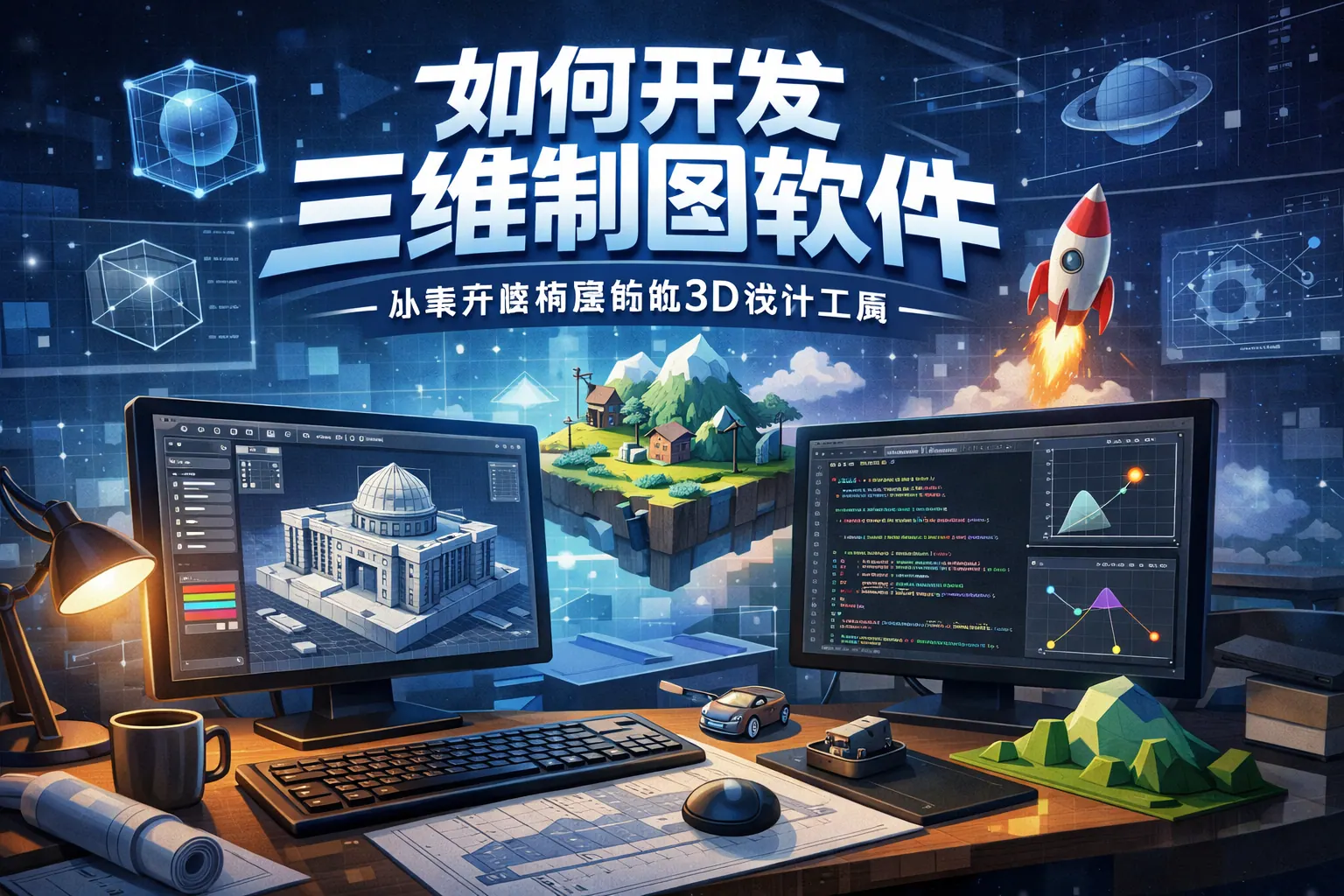 如何开发三维制图软件