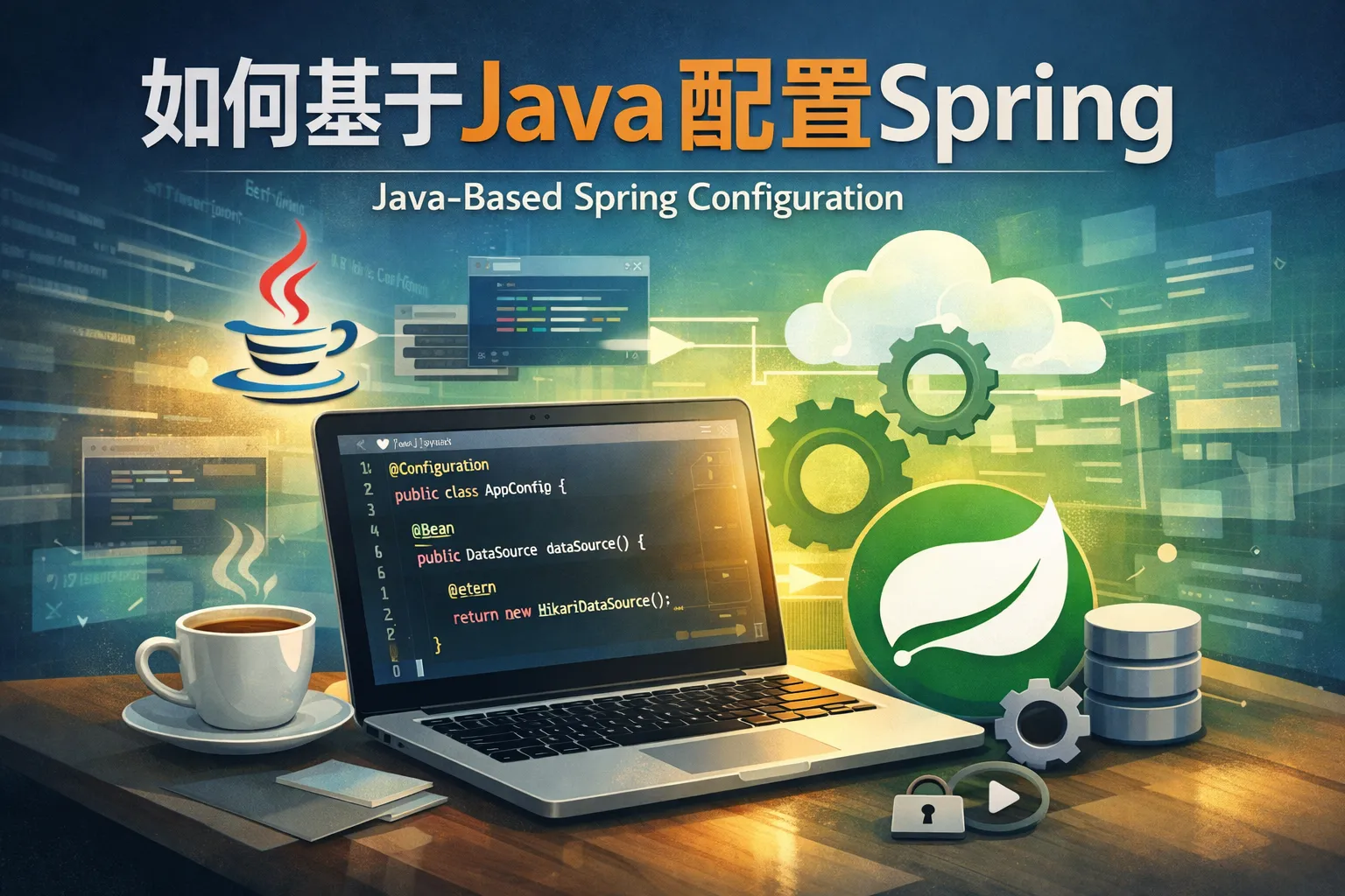 如何基于java配置spring