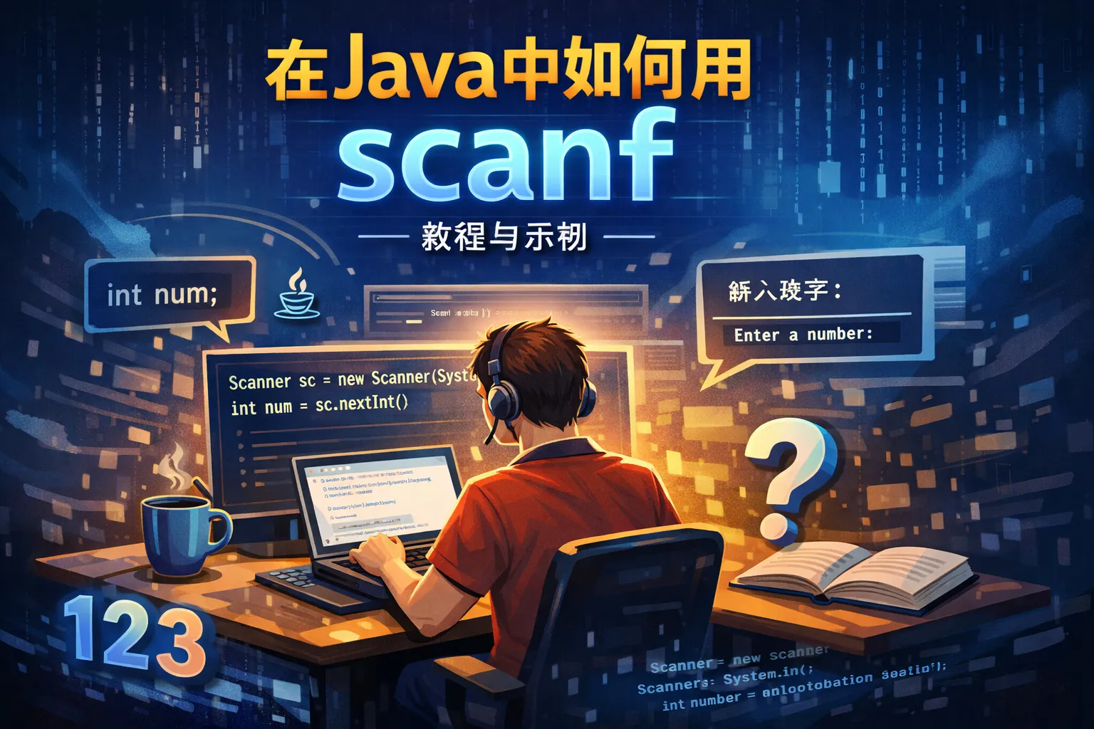 在java中如何用scanf
