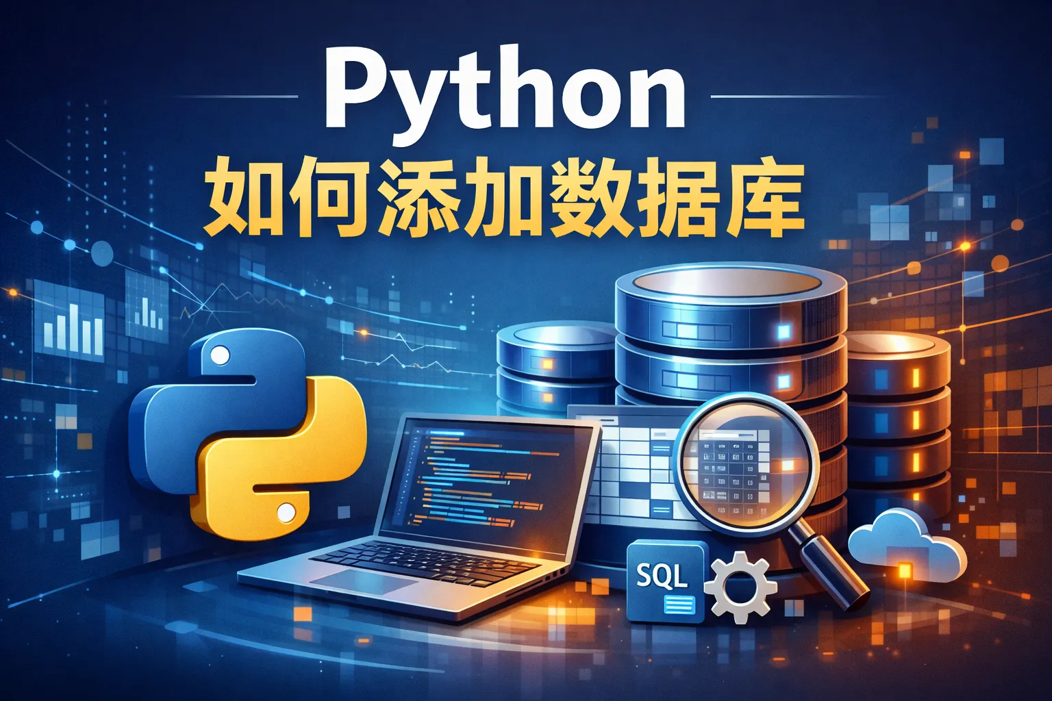 python 如何添加数据库数据库
