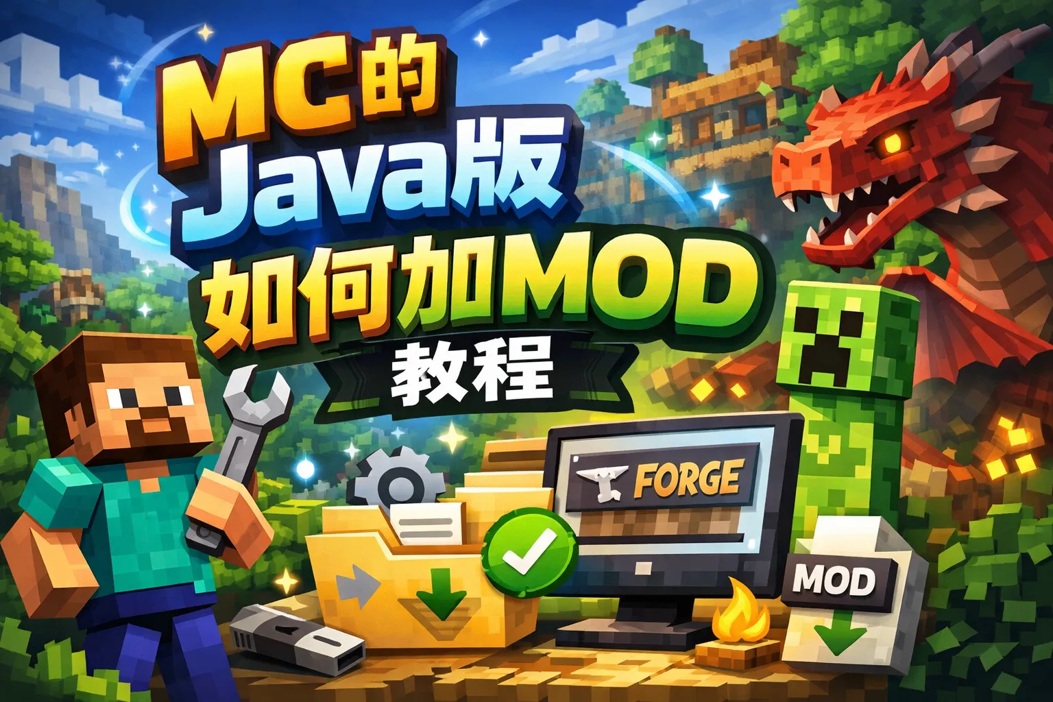 mc的java版如何加mod