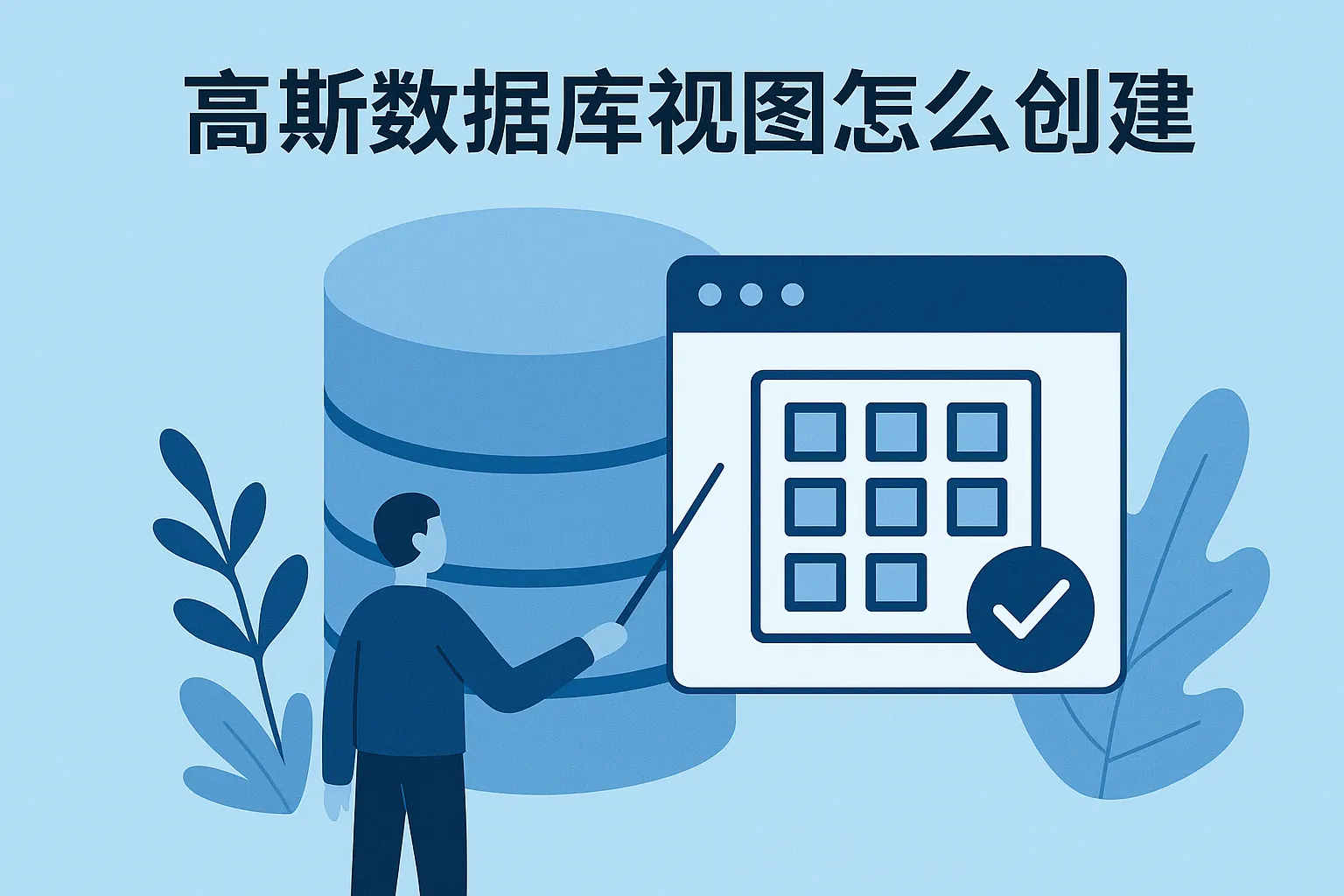 高斯数据库视图怎么创建