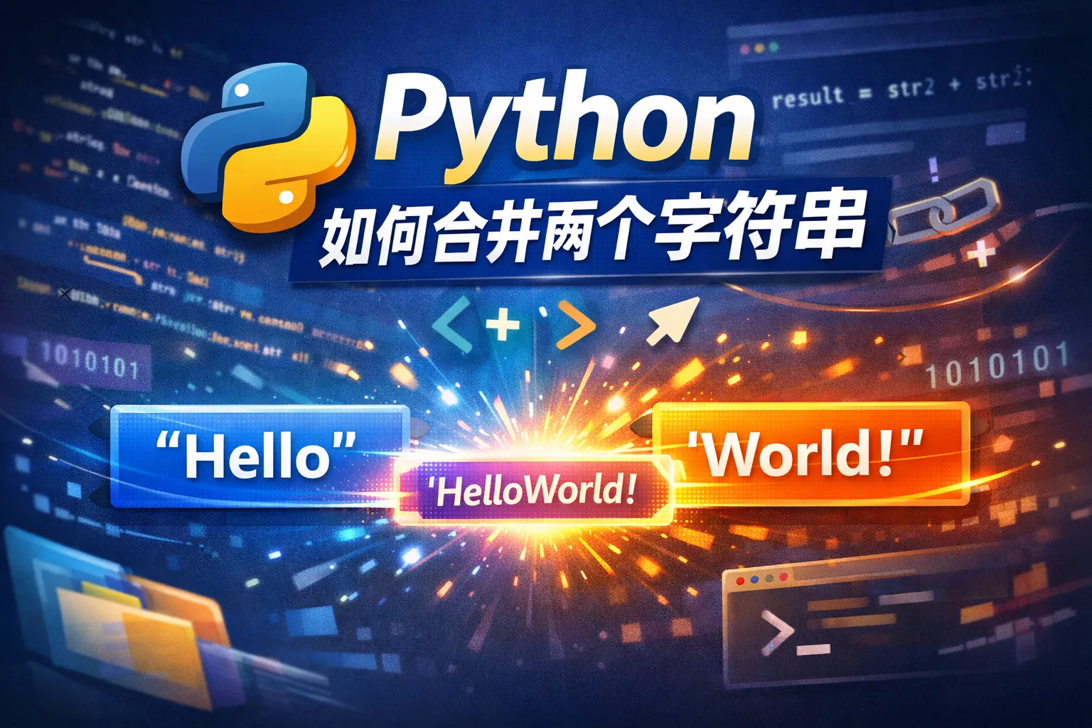Python如何合并两个字符串