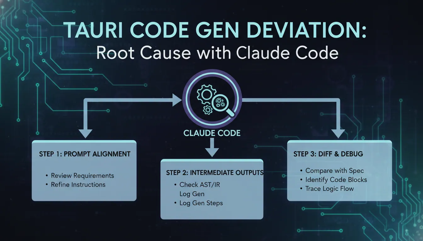 Tauri 报代码生成偏离需求时怎么让 Claude Code 定位根因？一步步排查思路
