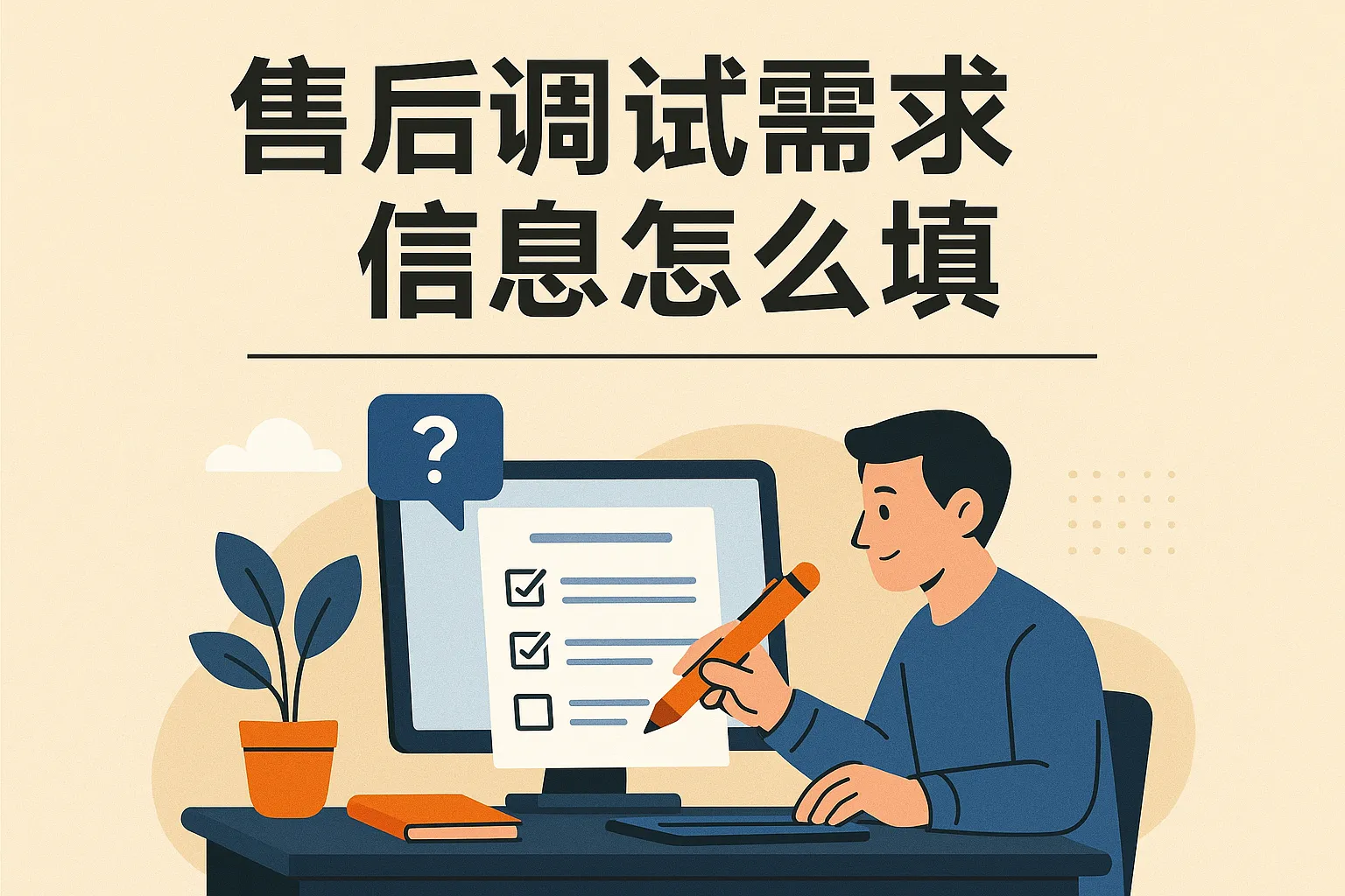 售后调试需求信息怎么填