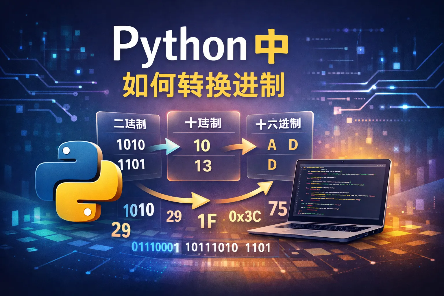 python中如何转换进制