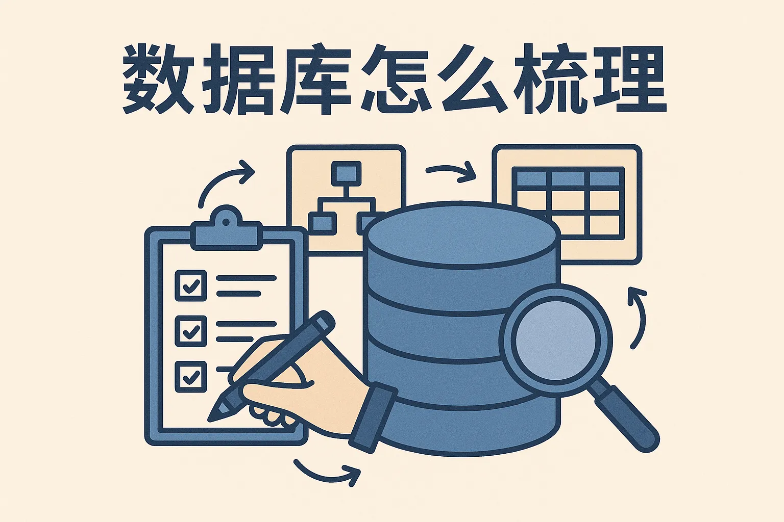 数据库怎么梳理