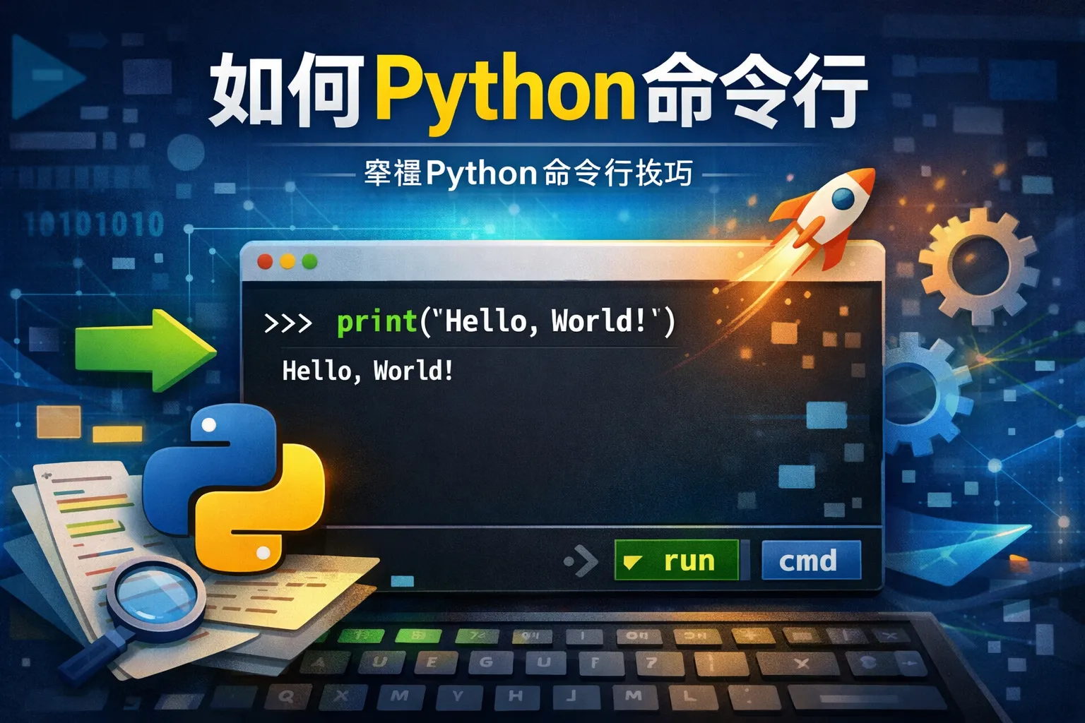 如何python命令行