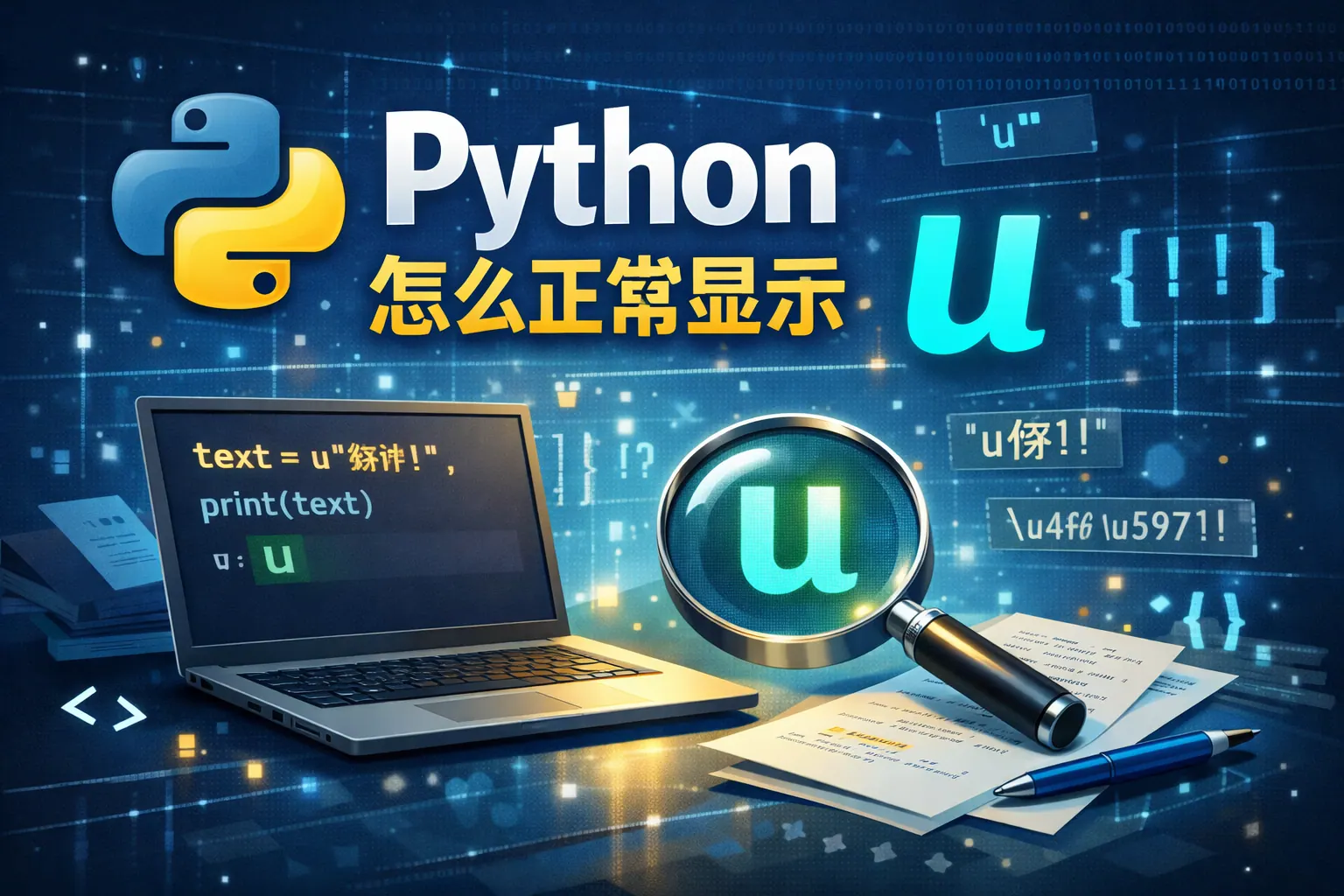 python怎么正常显示 u