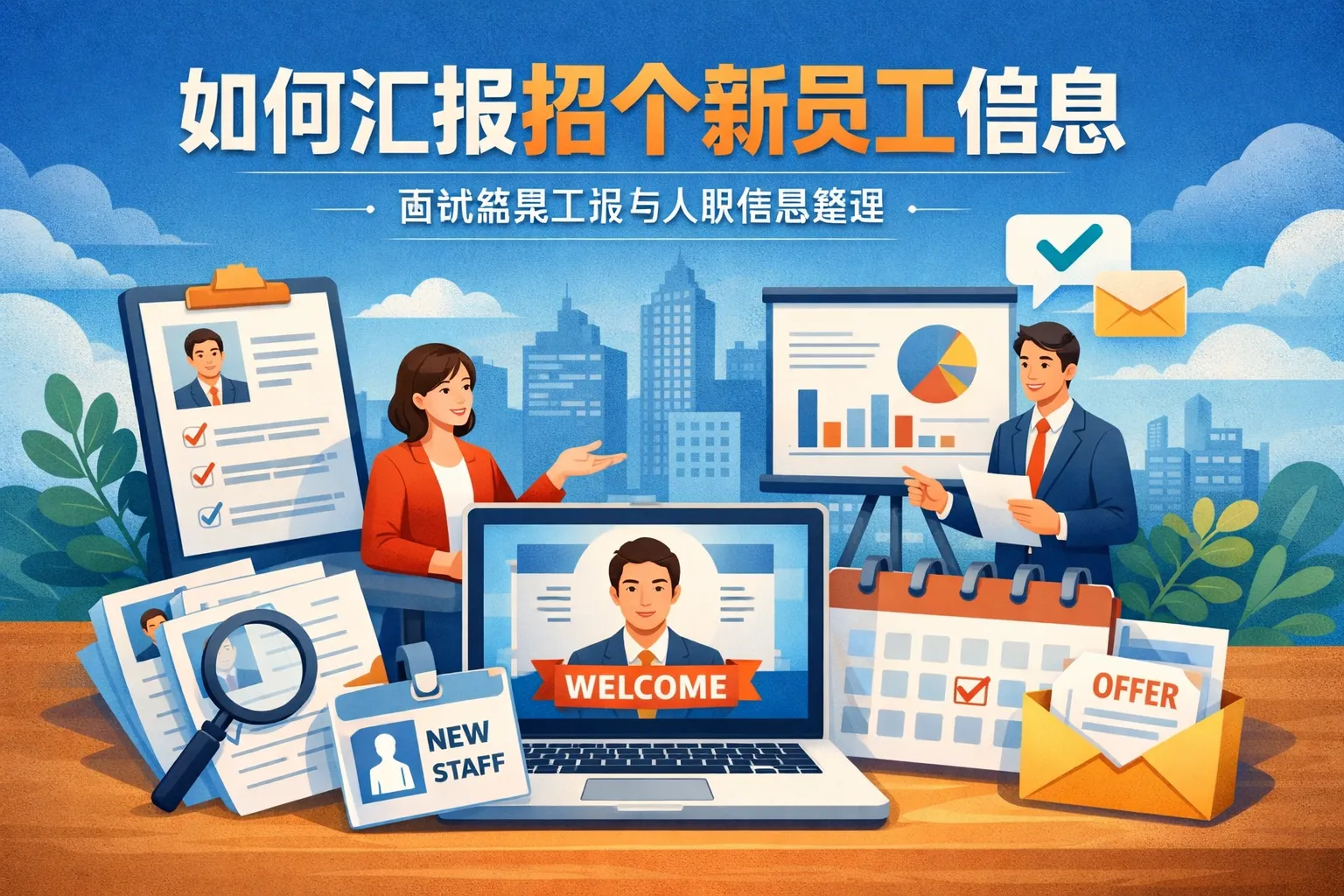 如何汇报招个新员工信息