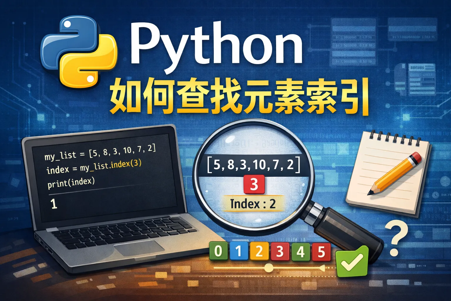 python如何查找元素索引