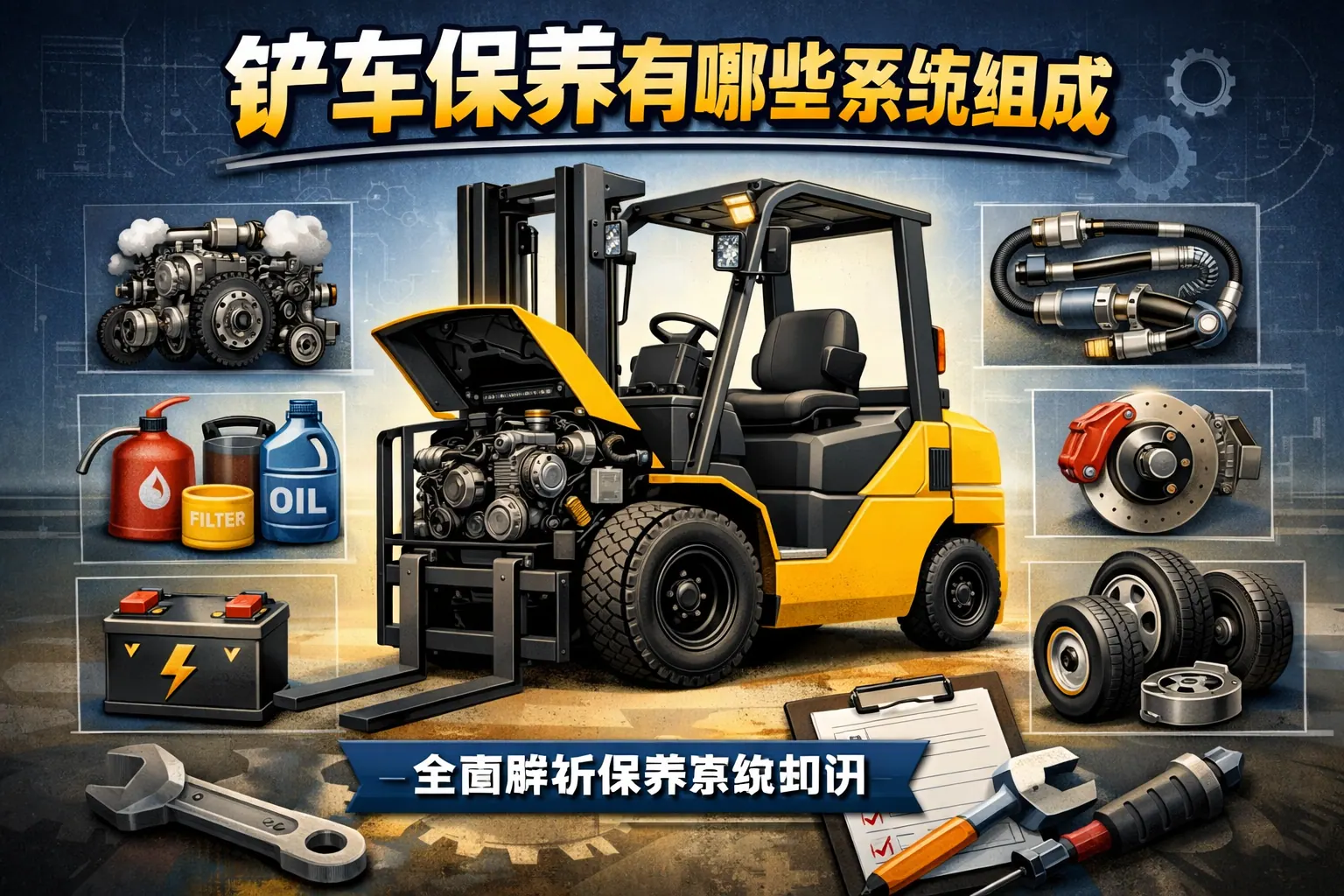 铲车保养有哪些系统组成