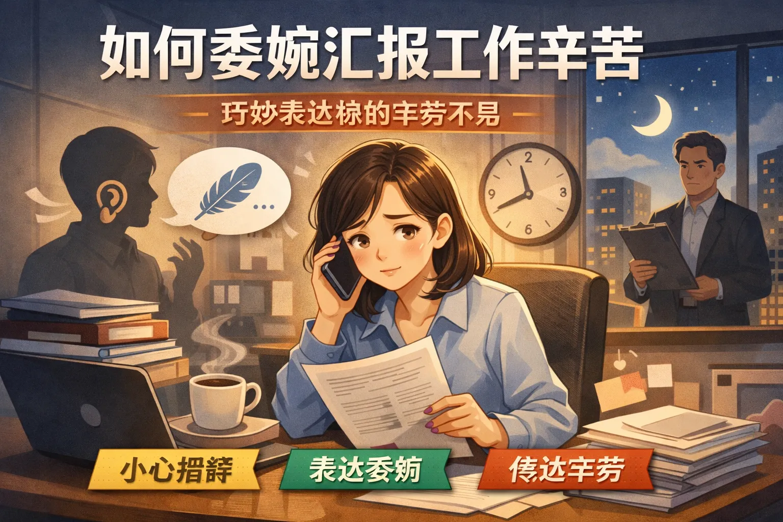 如何委婉汇报工作辛苦