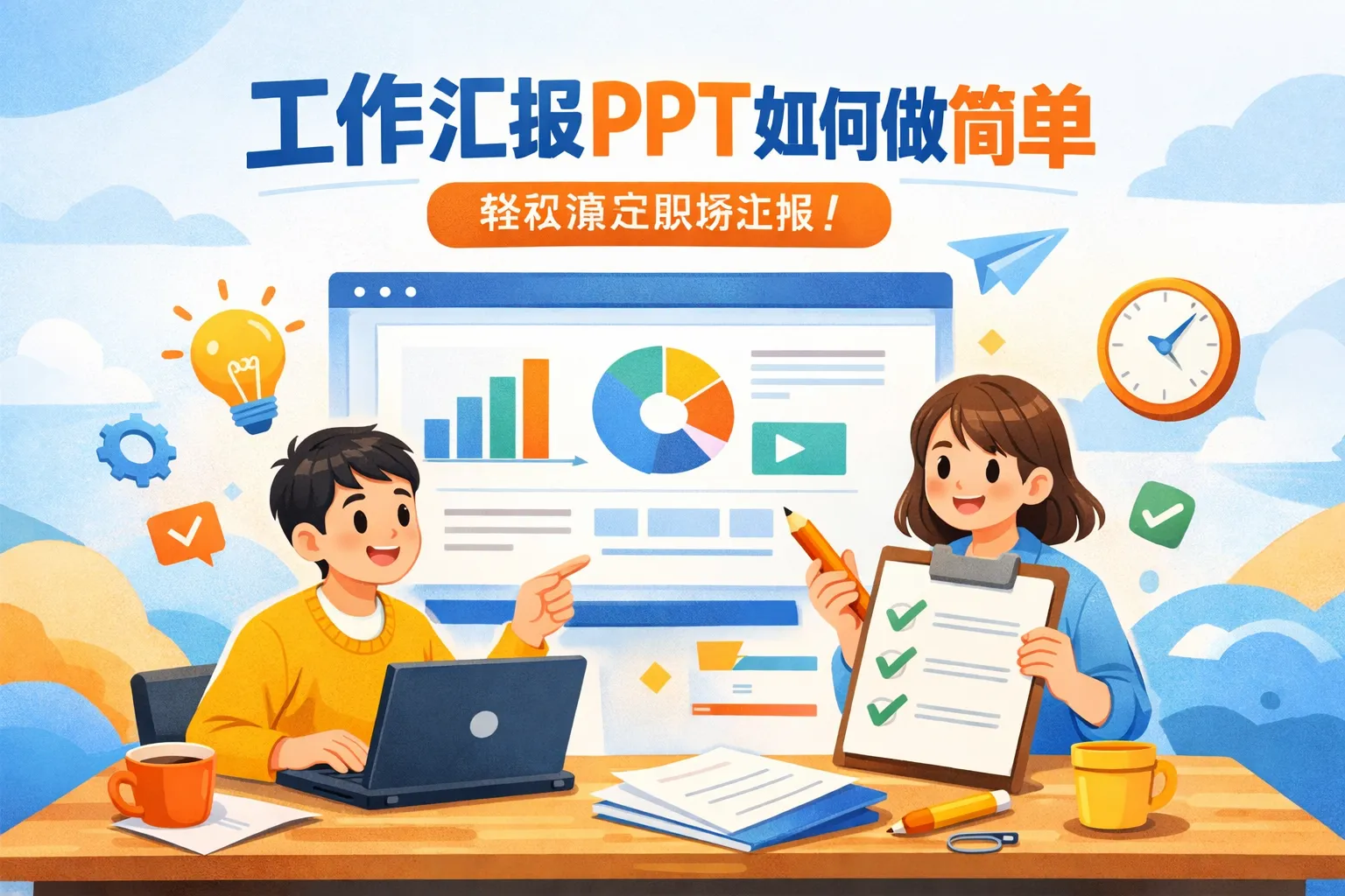工作汇报ppt如何做的简单
