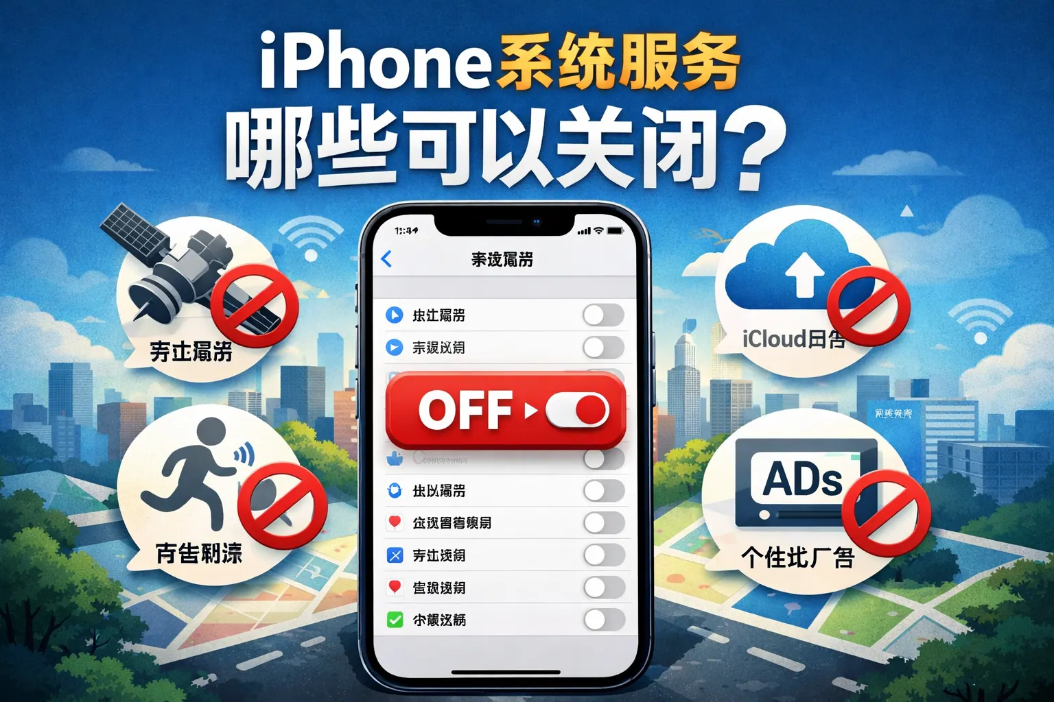 iphone系统服务哪些可以关闭