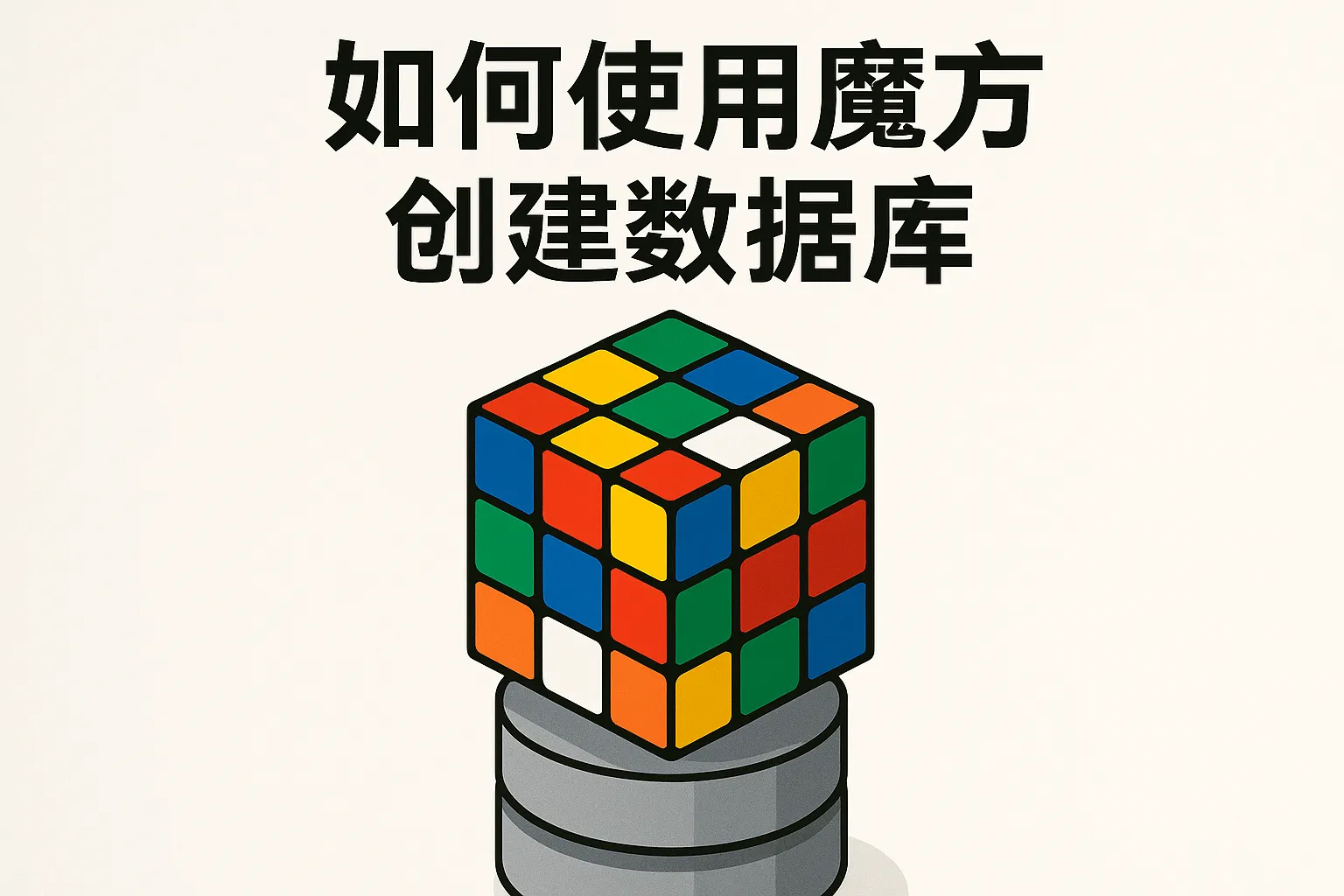 怎么使用魔方创建数据库