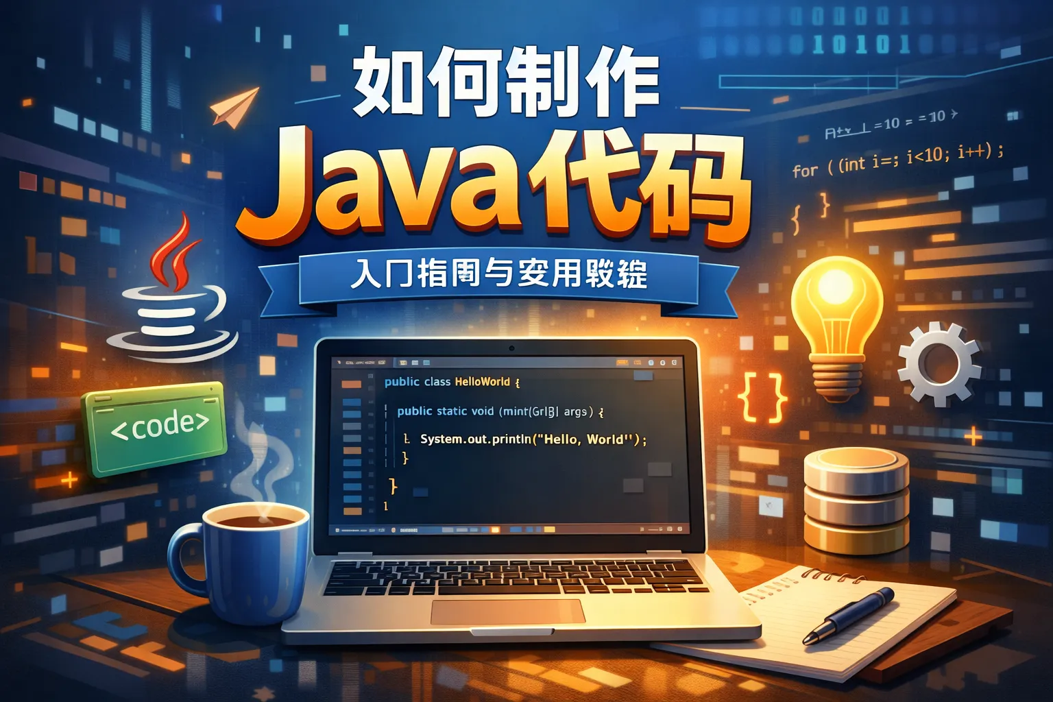 如何制作java代码