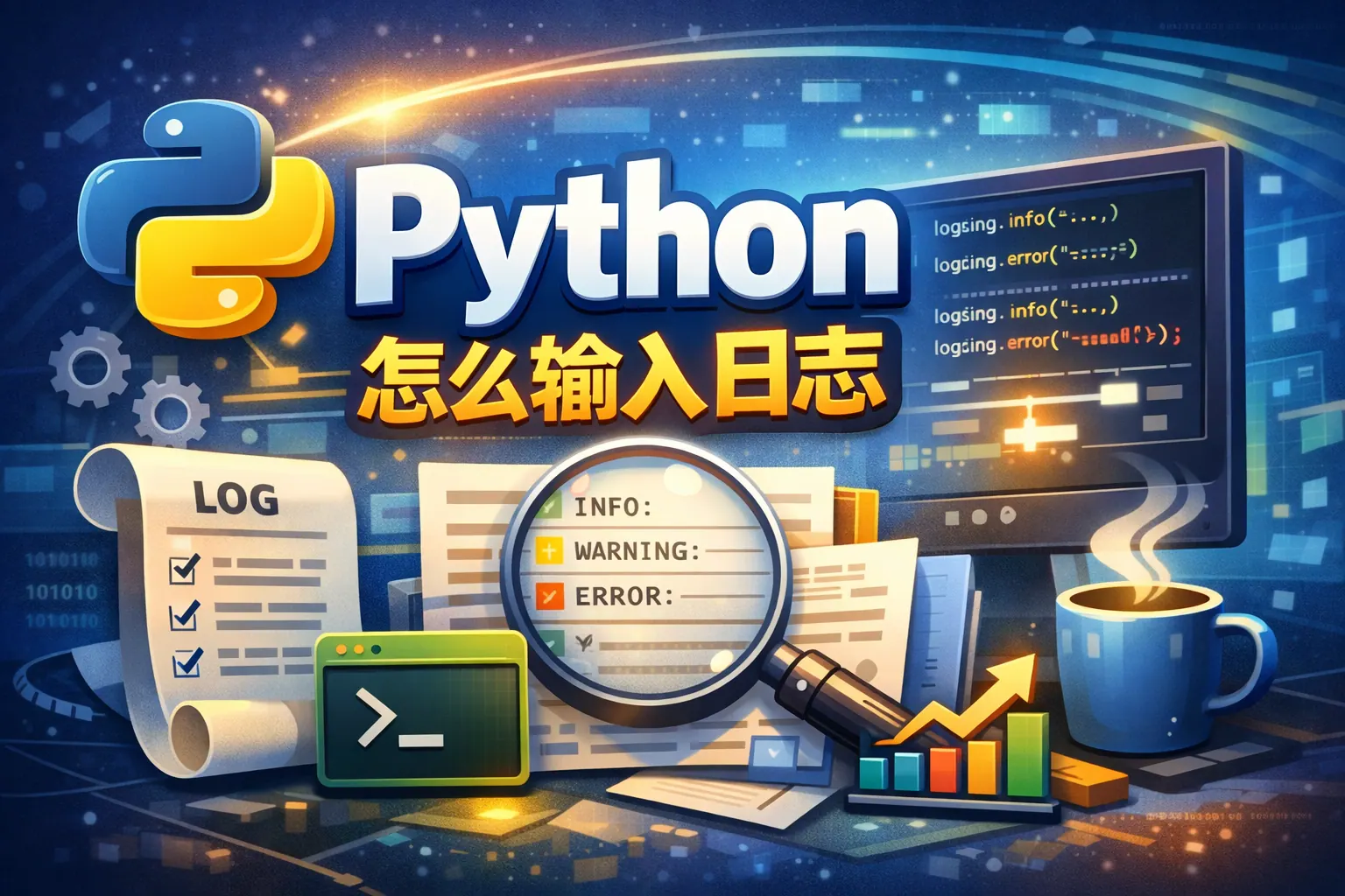 python怎么输入log