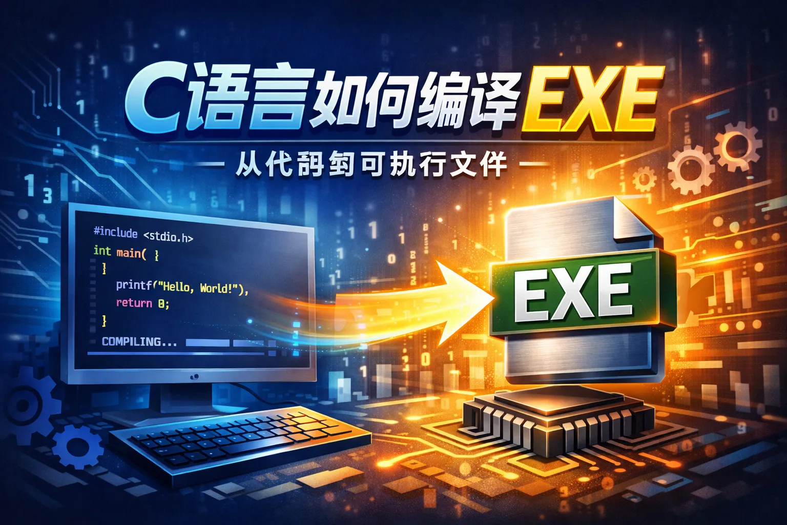 c语言如何编译exe