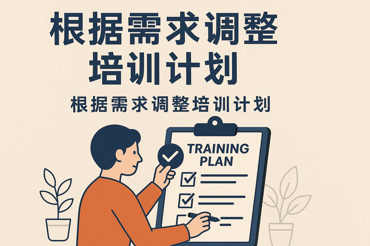 根据需求调整培训计划怎么写