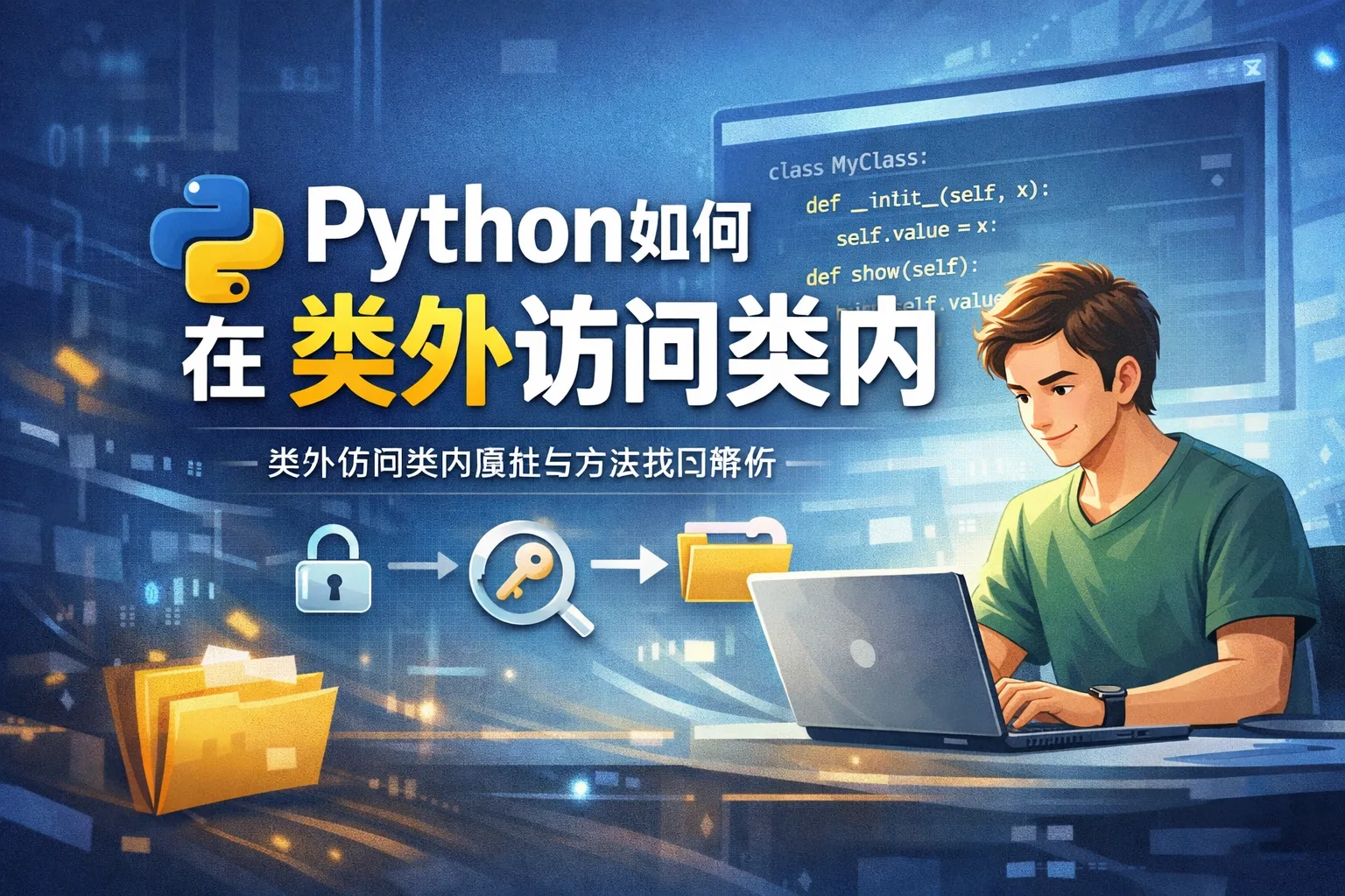 python如何在类外访问类内
