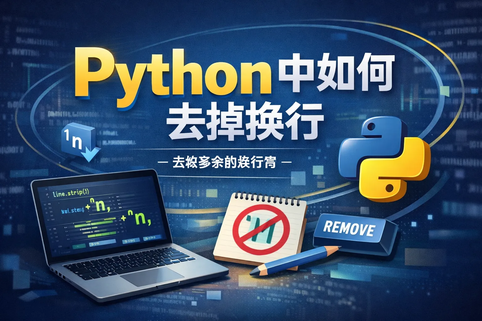 python中如何去掉换行