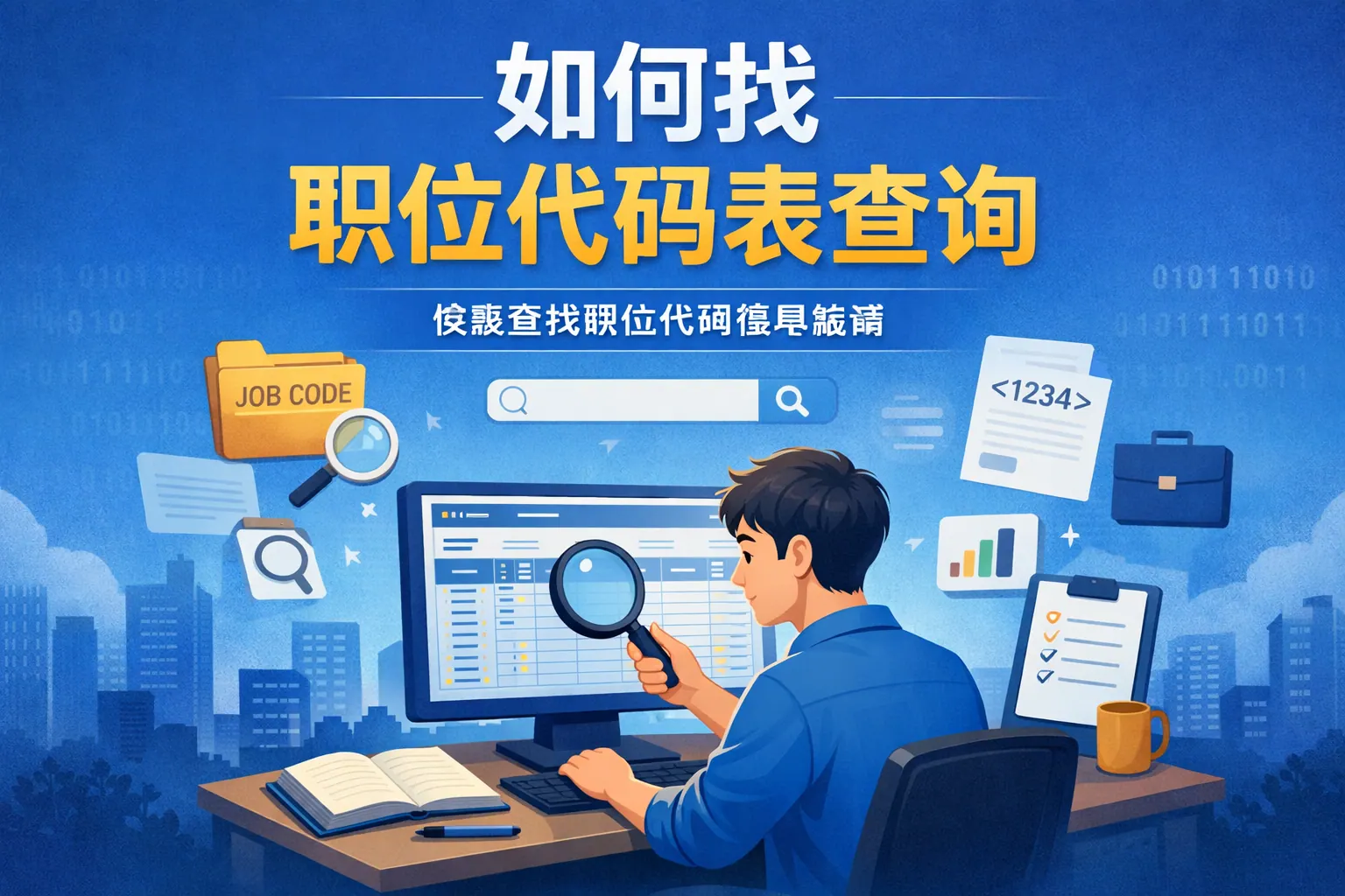 如何找职位代码表查询