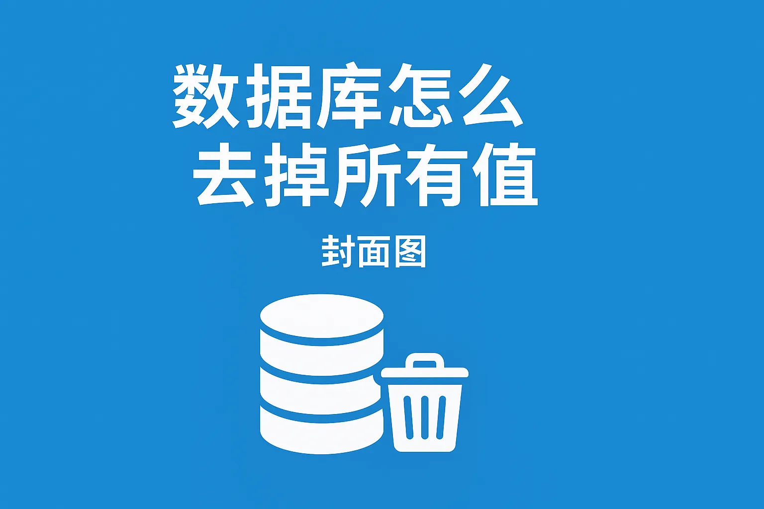 数据库怎么去掉所有值