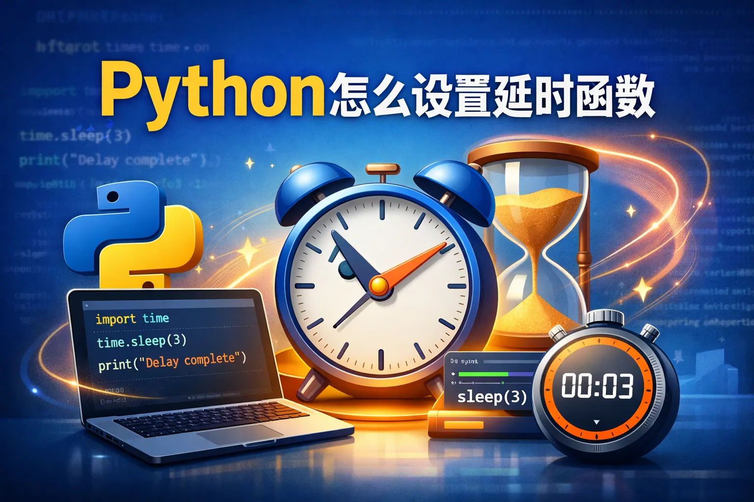 python怎么设置延时函数