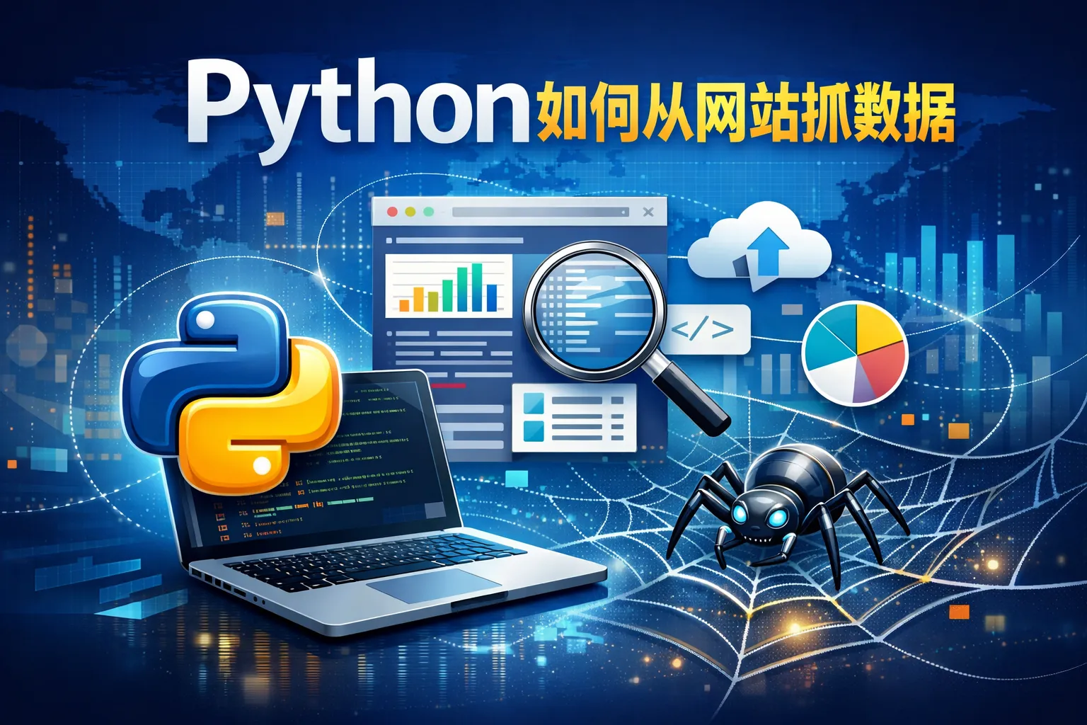 python如何从网站抓数据
