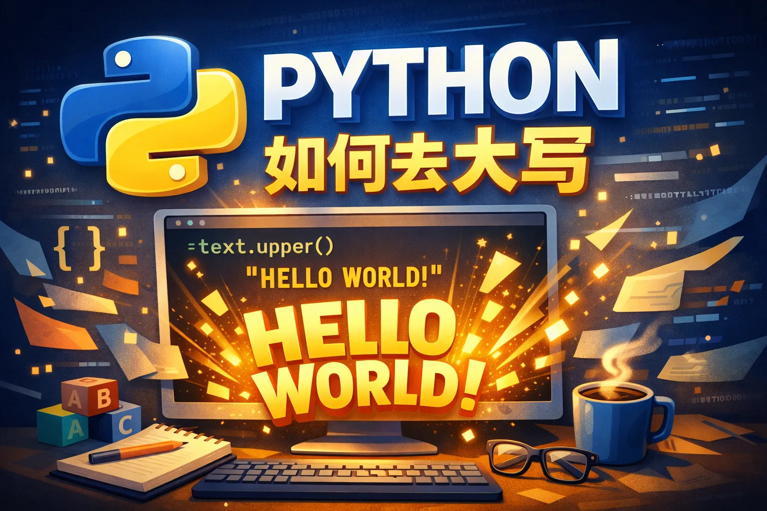 python如何去大写