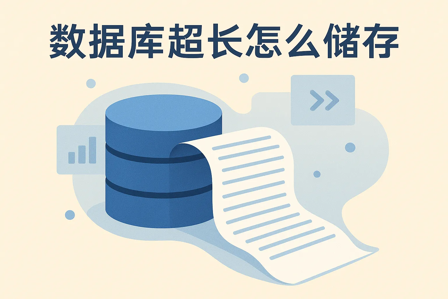 数据库超长怎么储存