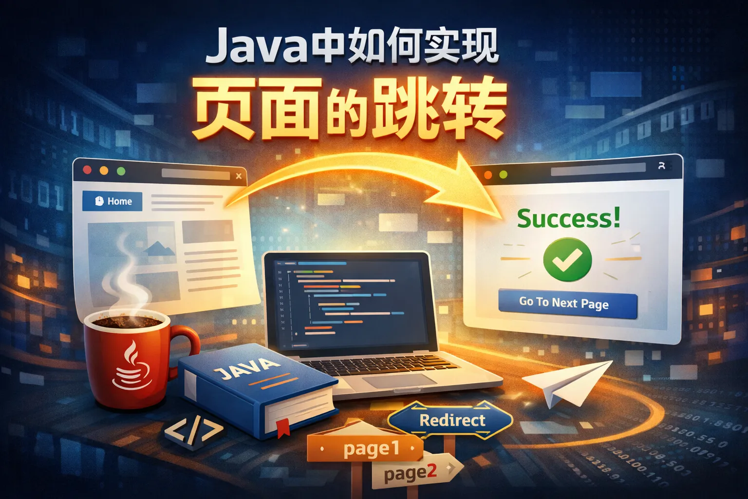 java中如何实现页面的跳转