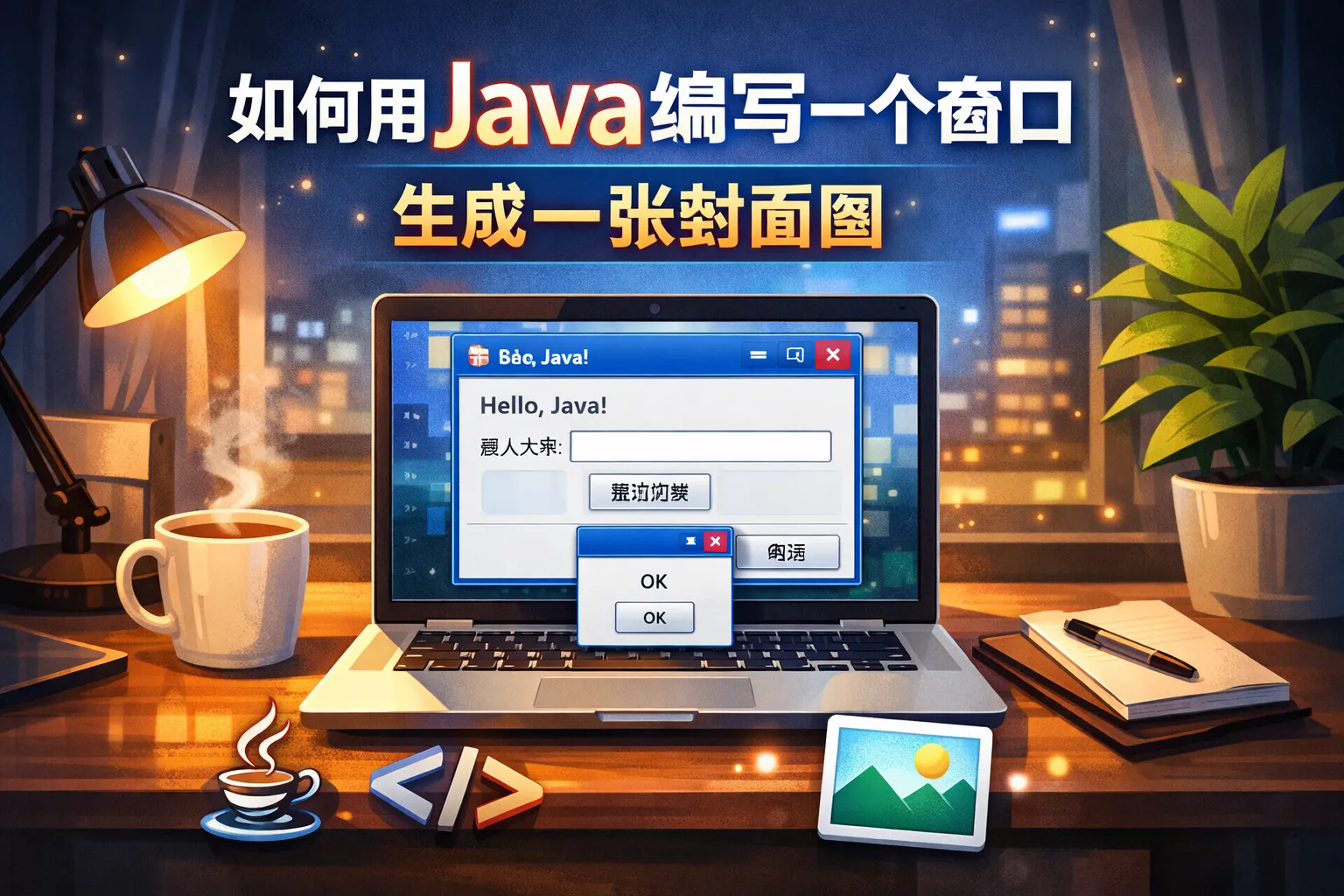 如何用java编写一个窗口