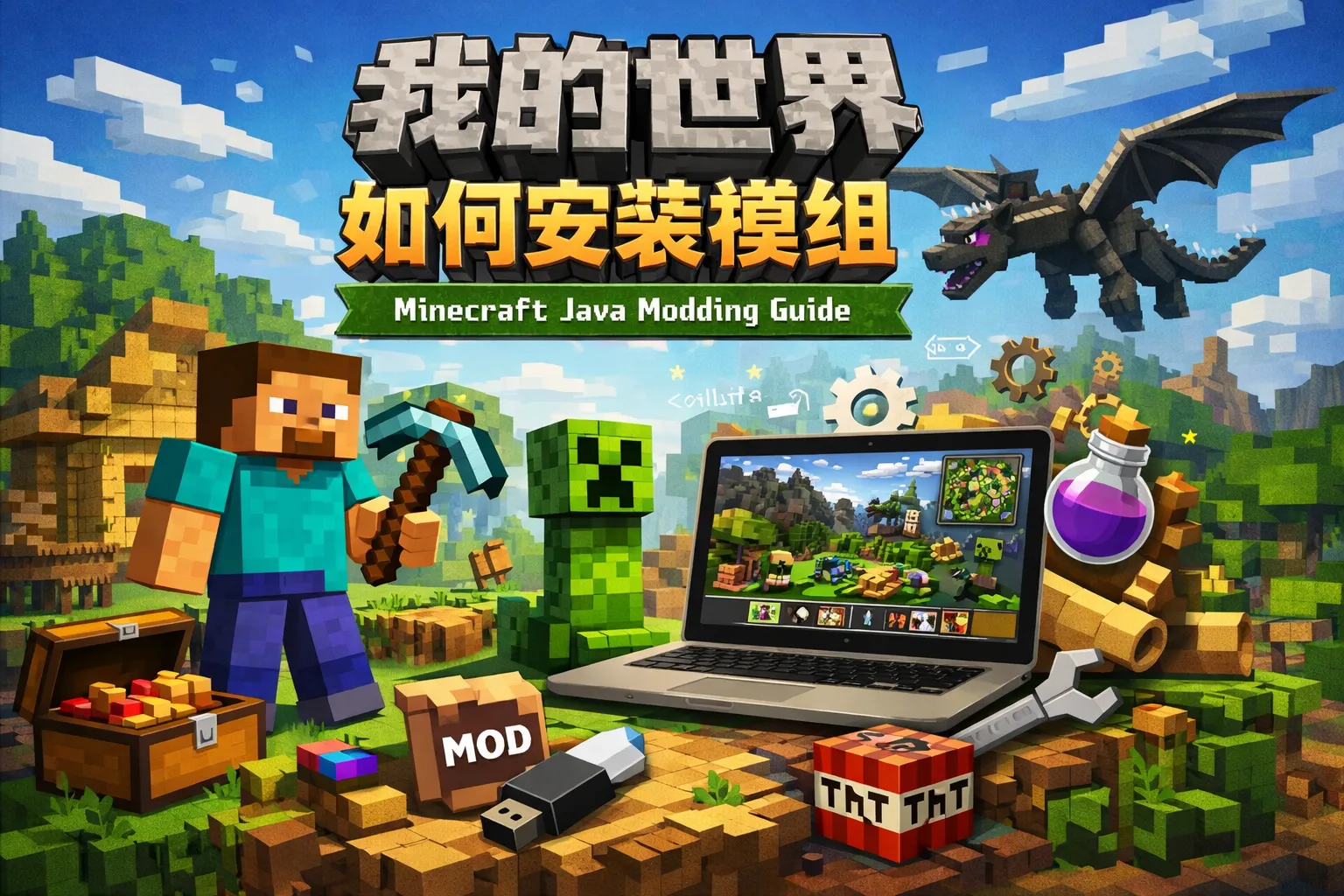 我的世界如何安装模组java