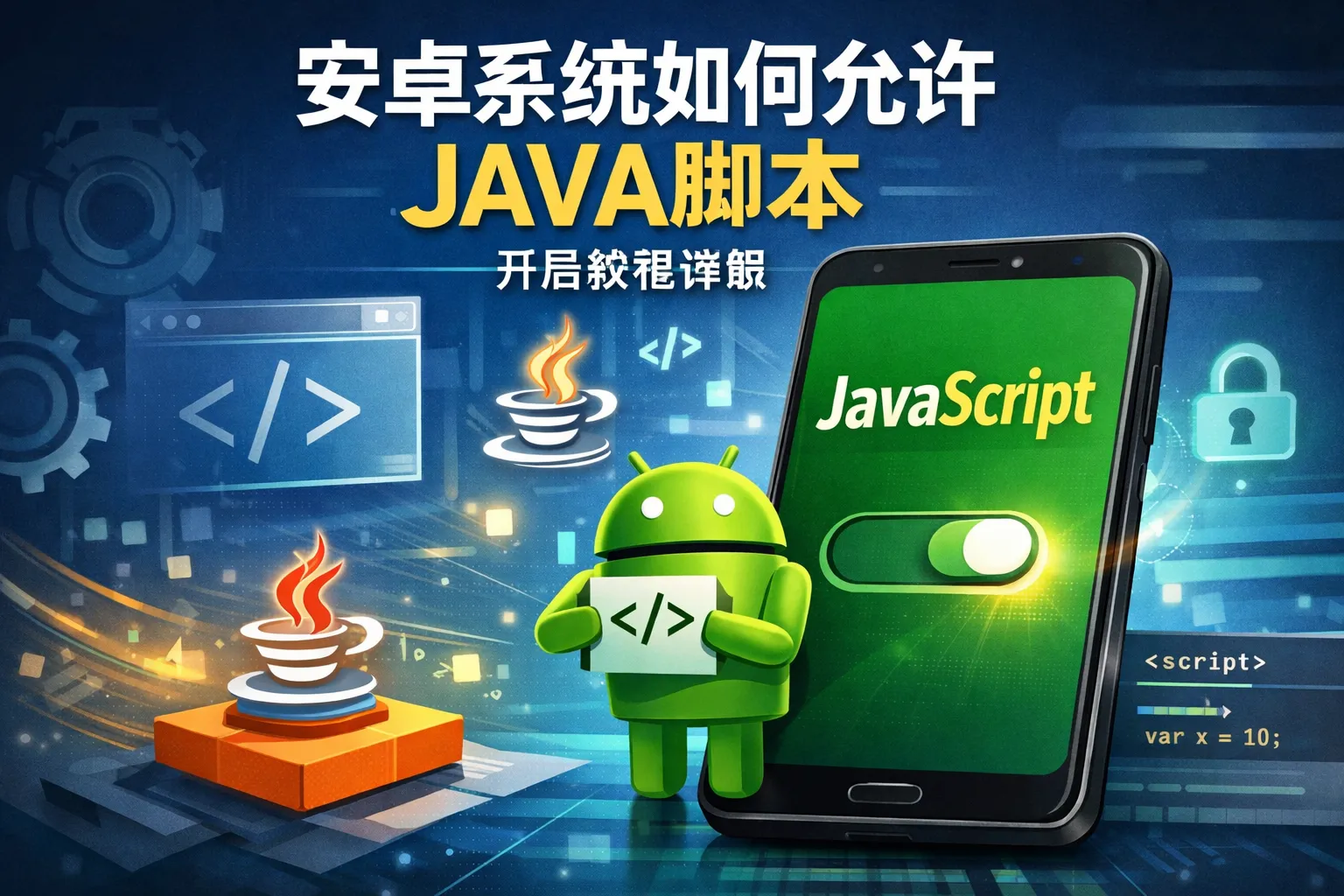 安卓系统如何允许JAVA脚本