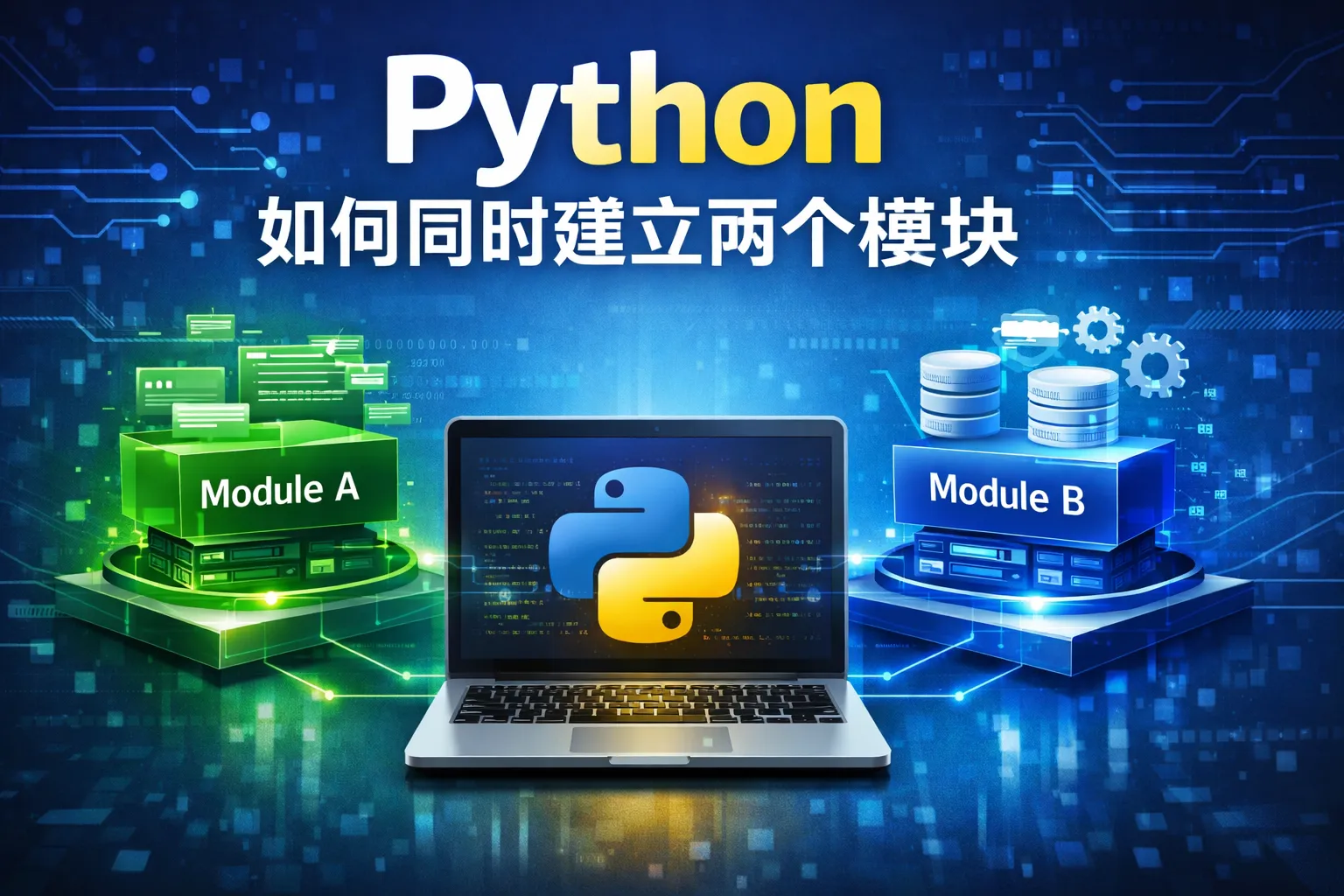 Python如何同时建立两个模块