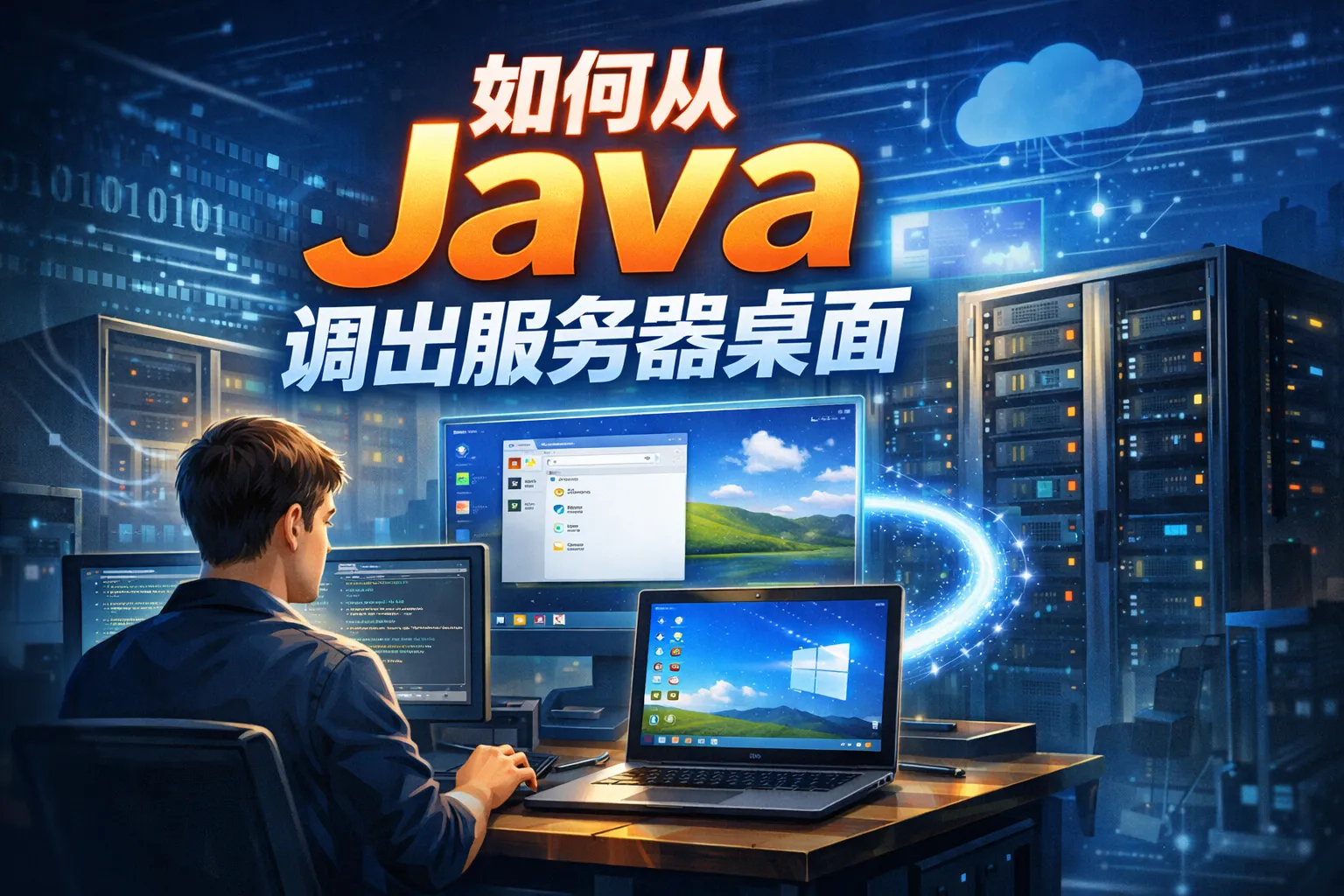 如何从java调出服务器桌面
