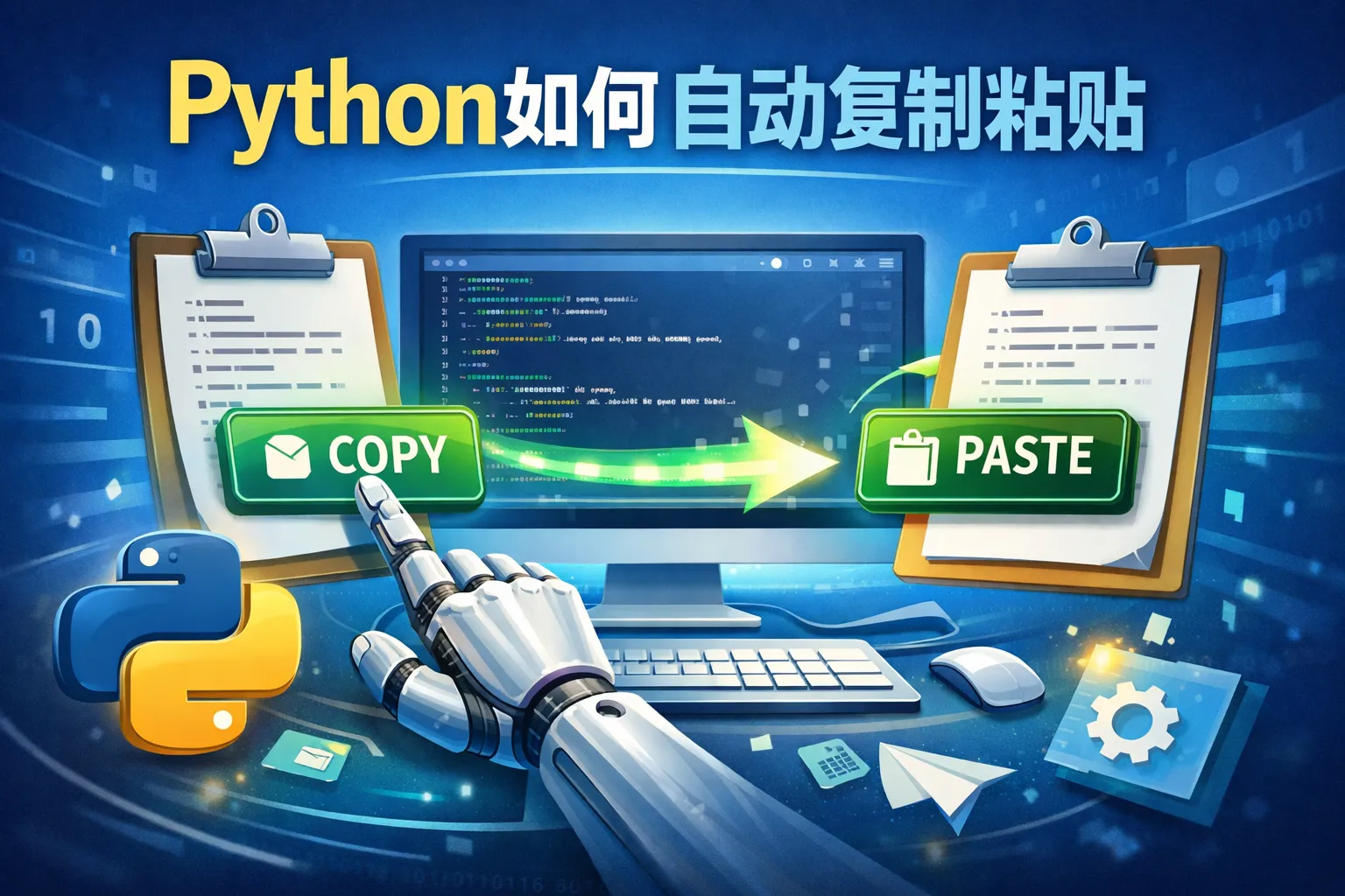 python如何自动复制粘贴