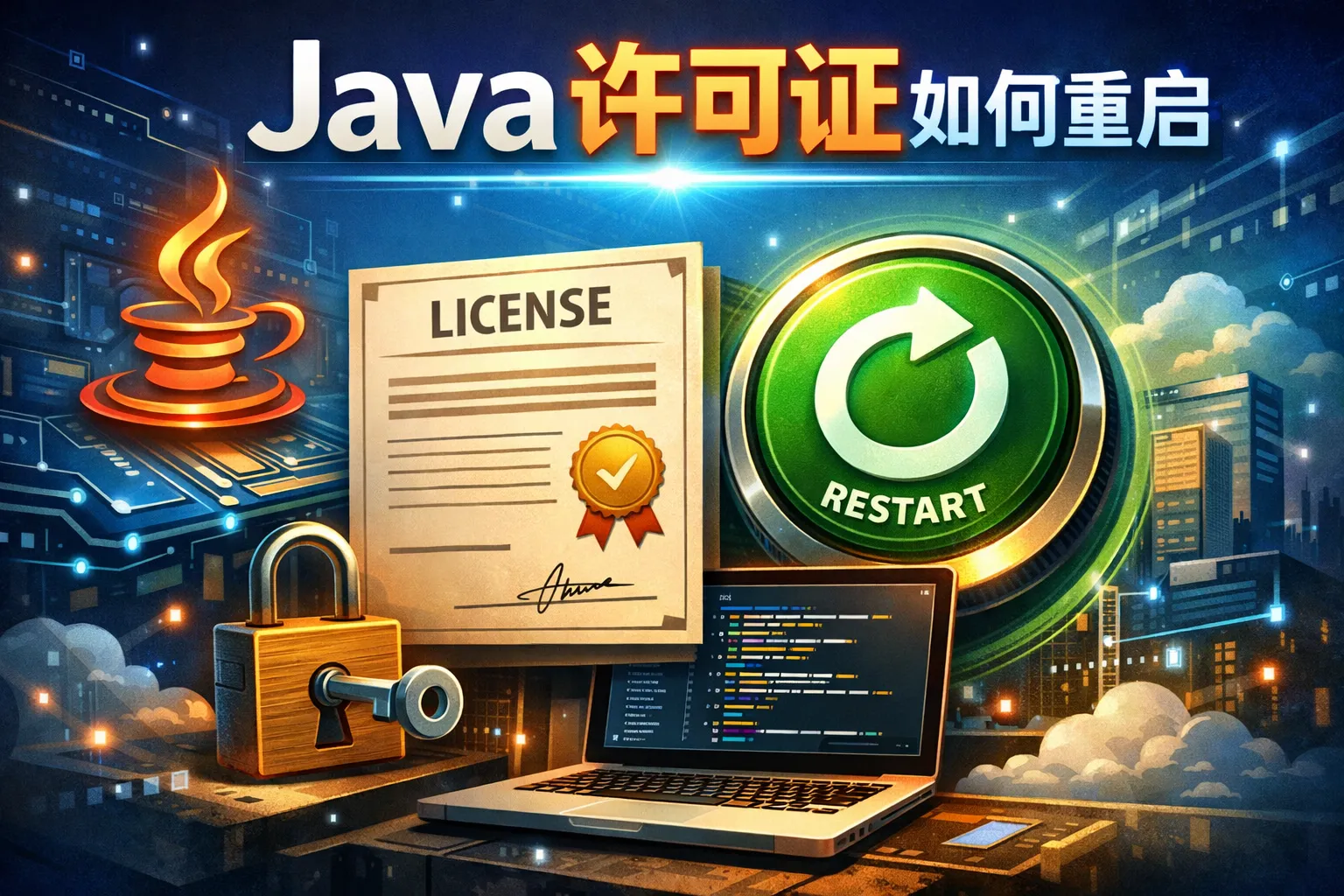 java许可证如何重启