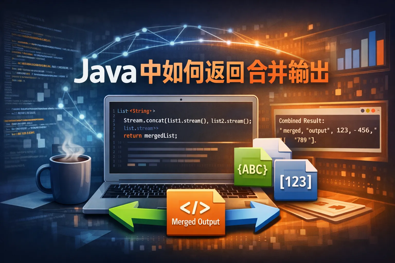 java中如何返回合并输出