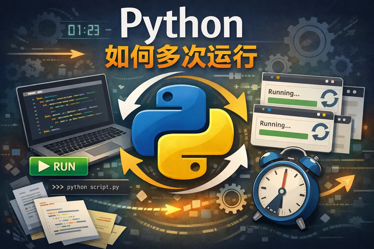 python 如何多次运行