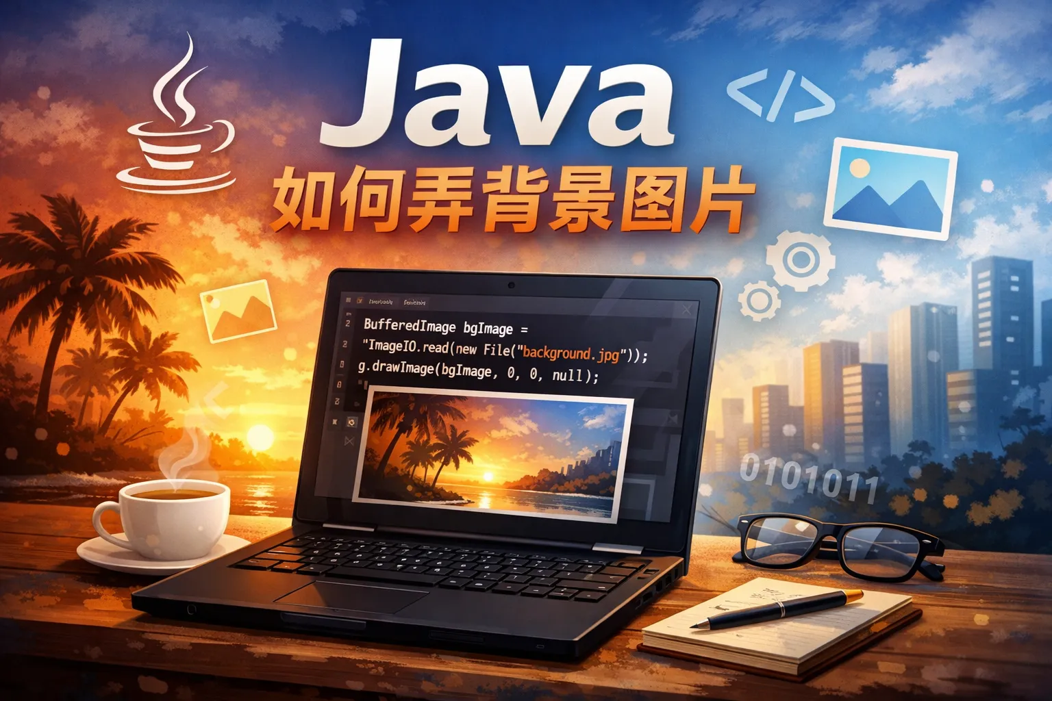 java如何弄背景图片